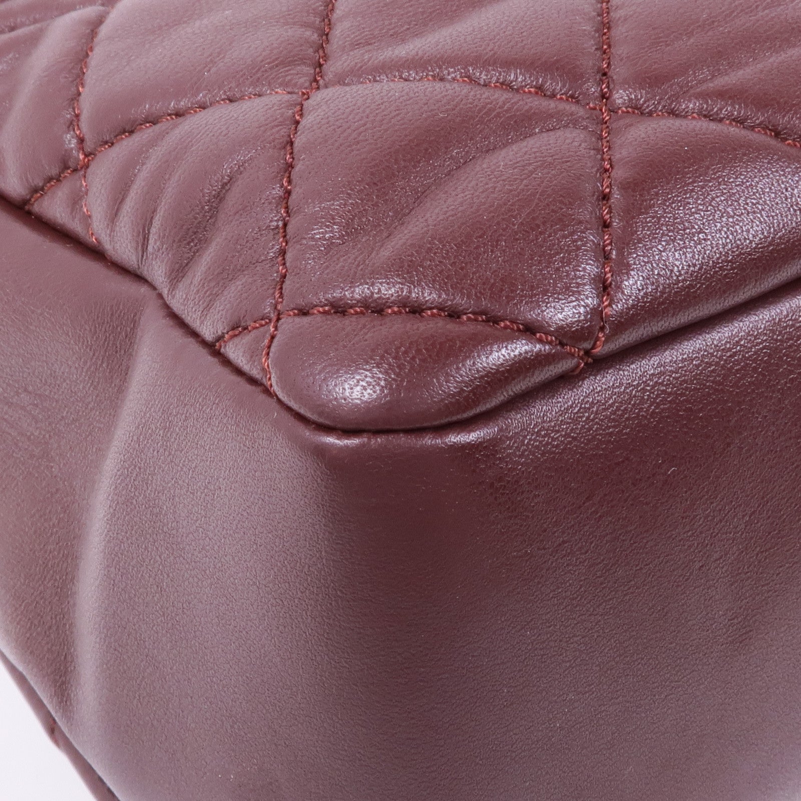 CHANEL 羊皮皮革Chain Shoulder Bag銀扣鏈帶肩背袋