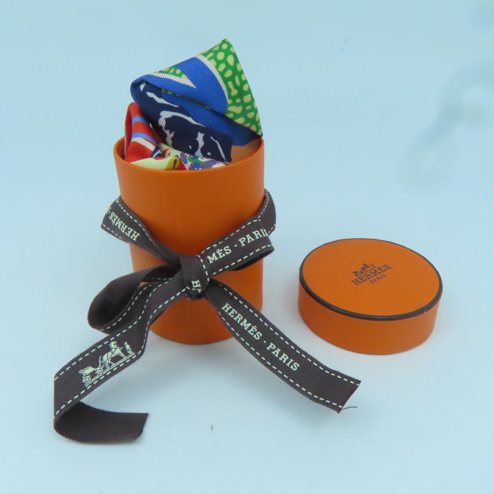 HERMES 【激減優惠】絲質Twilly絲巾彩色