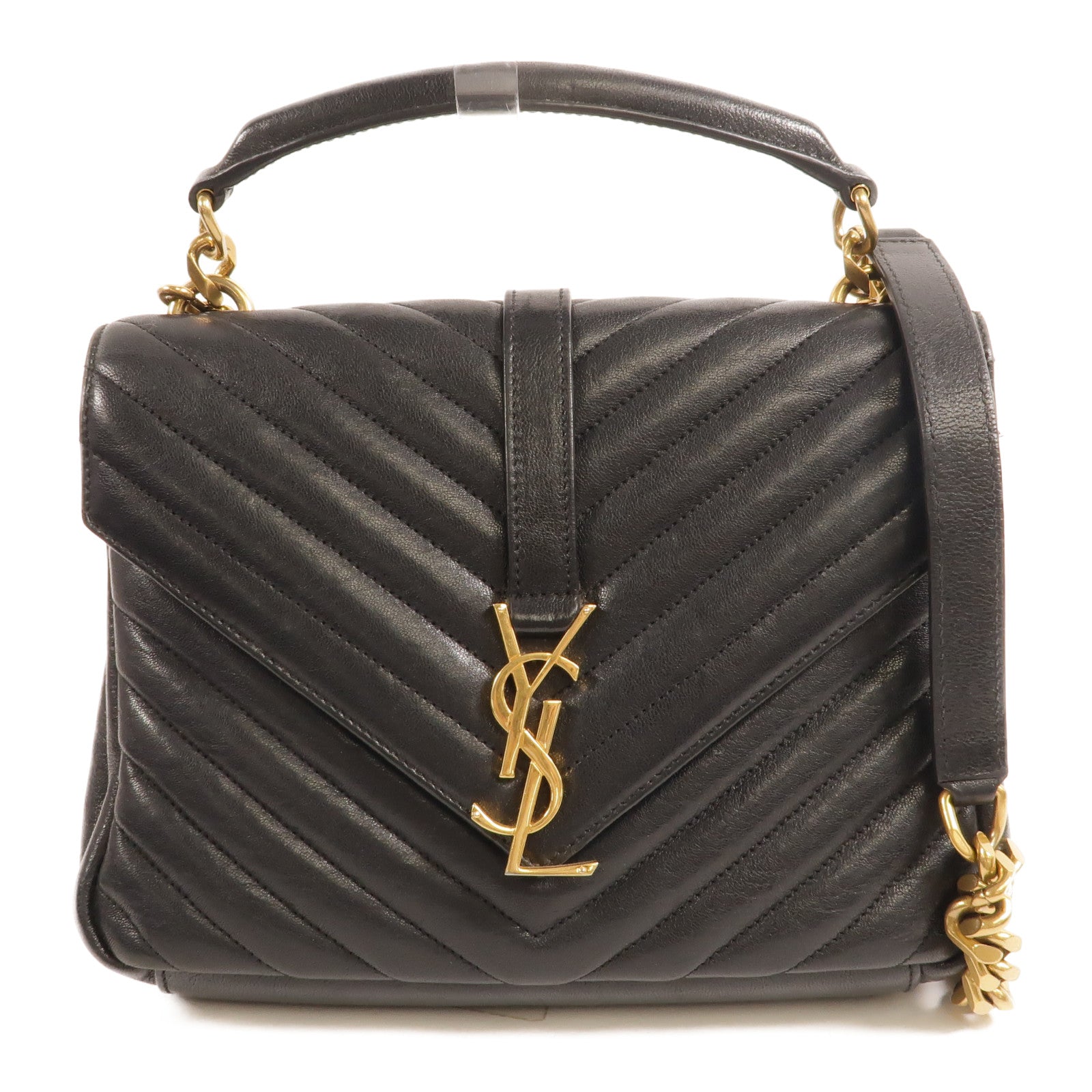 SAINT LAURENT 牛皮皮革College Medium手挽肩背兩用袋