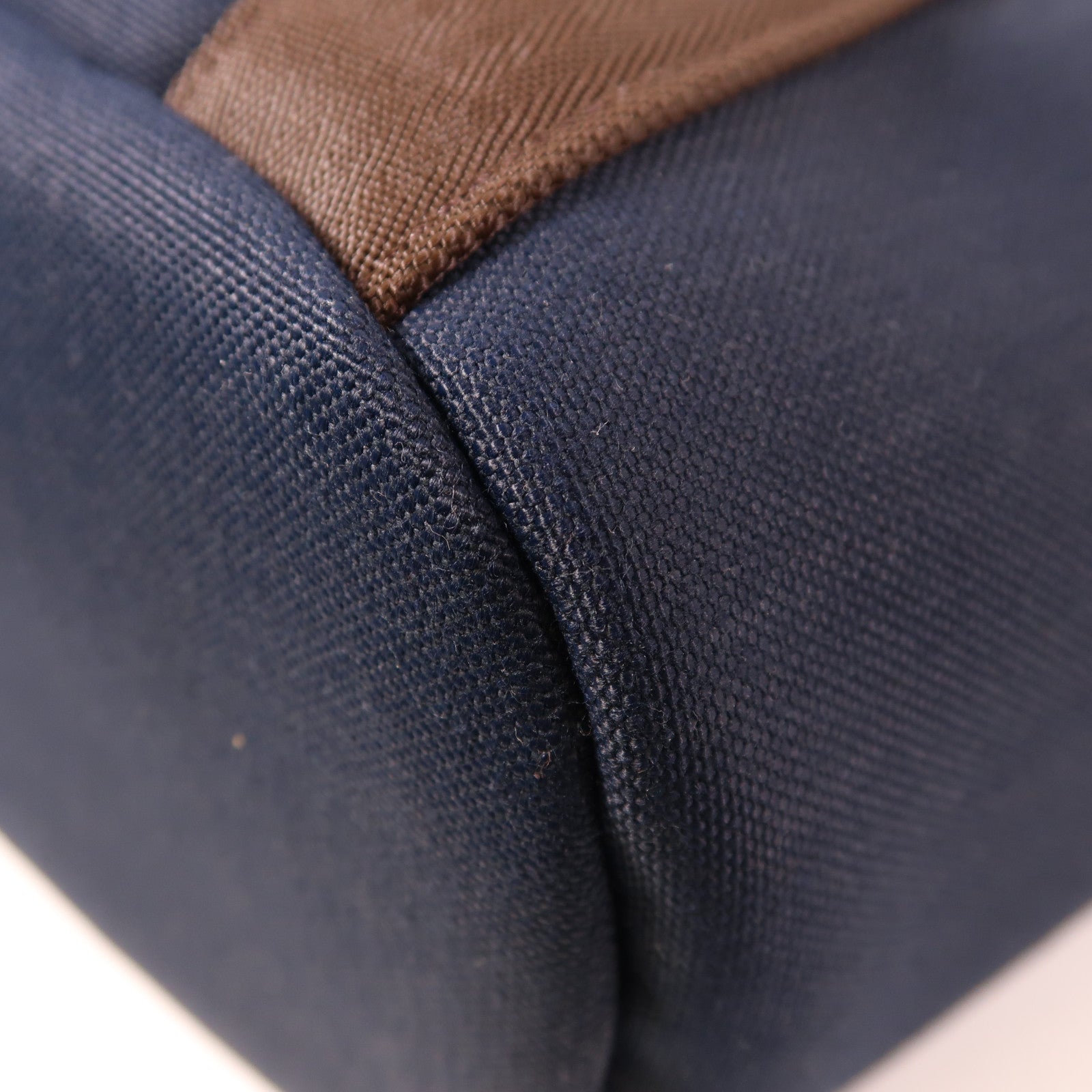 HERMES 帆布The Grooming Bag銀扣手挽肩背兩用袋