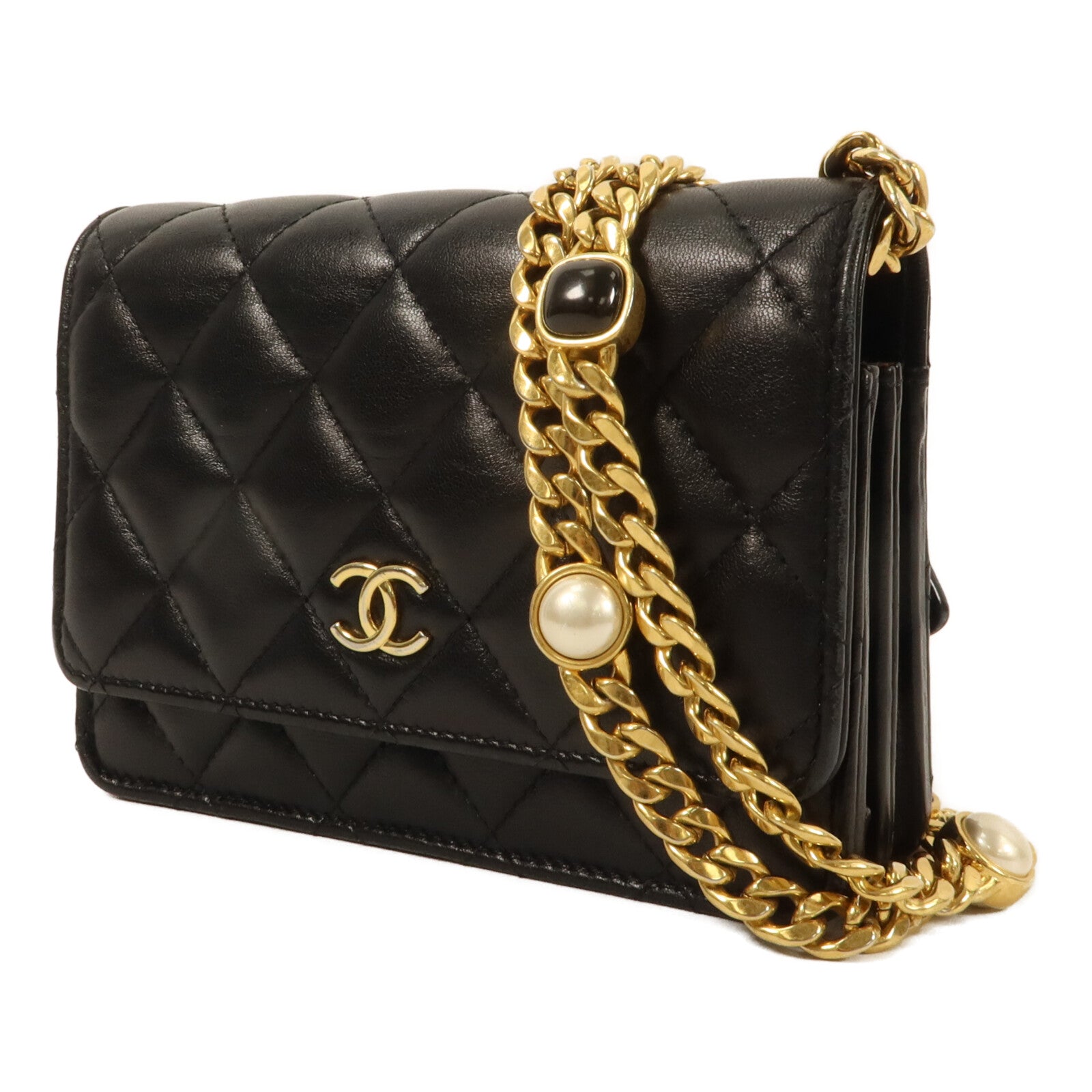 CHANEL 羊皮皮革Chain Shoulder鏈帶肩背袋