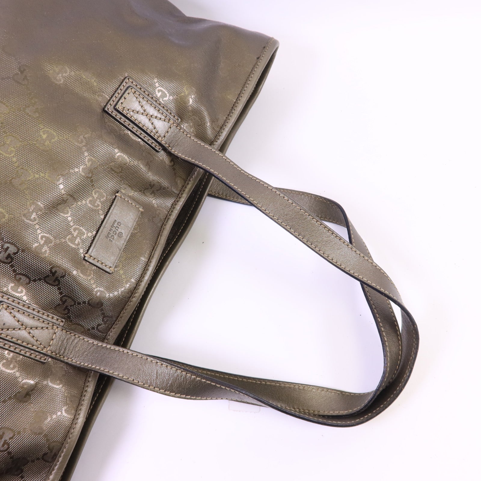 GUCCI 塗層帆布Shoulder Tote肩背袋/手挽袋