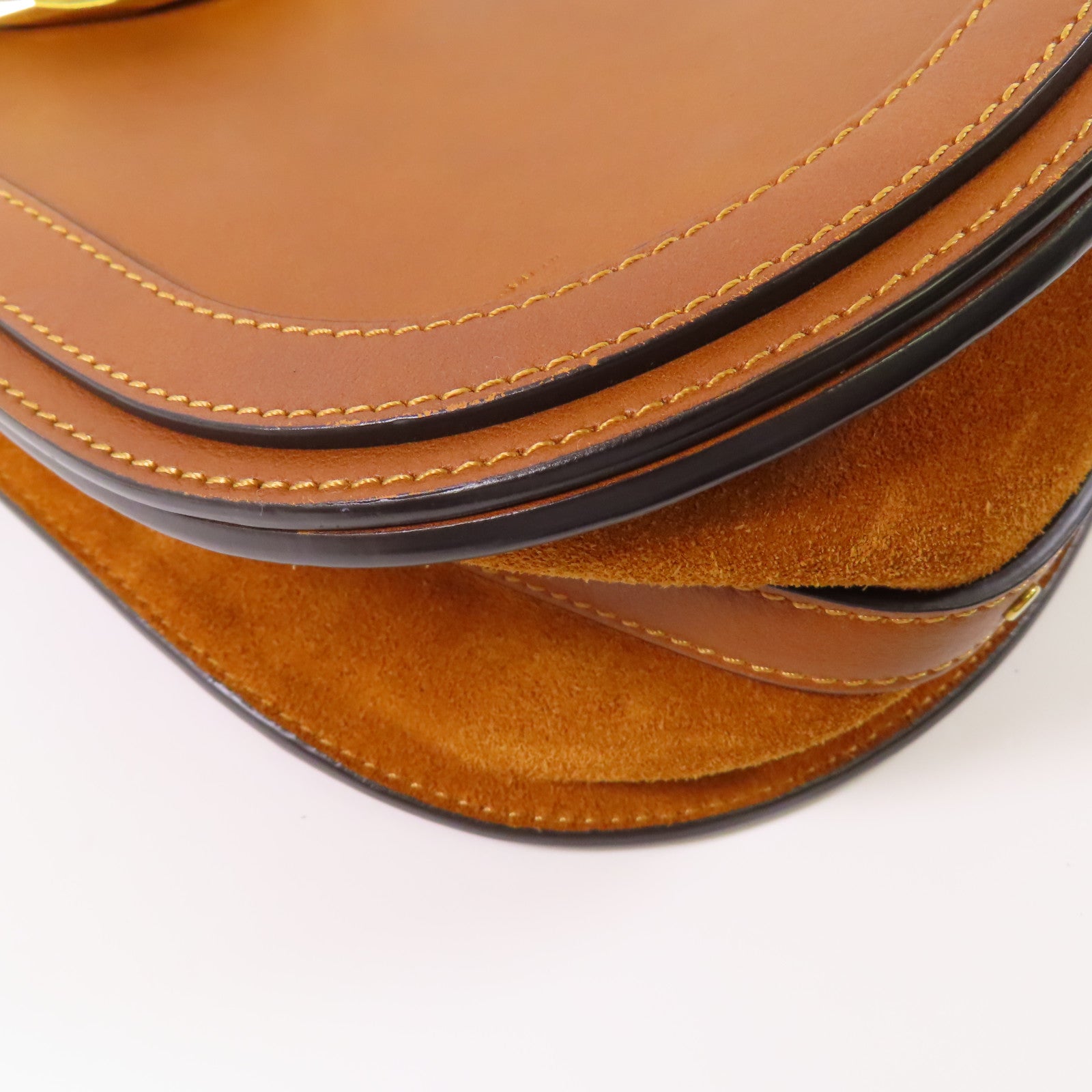 Chloe 【激減優惠】牛皮皮革Nile Bag金扣肩背袋