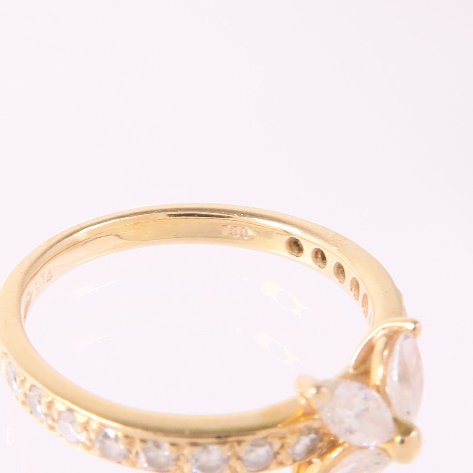 JEWELRY 【激減優惠】18K黃金Diamond Ring鑽石戒指US#6.25