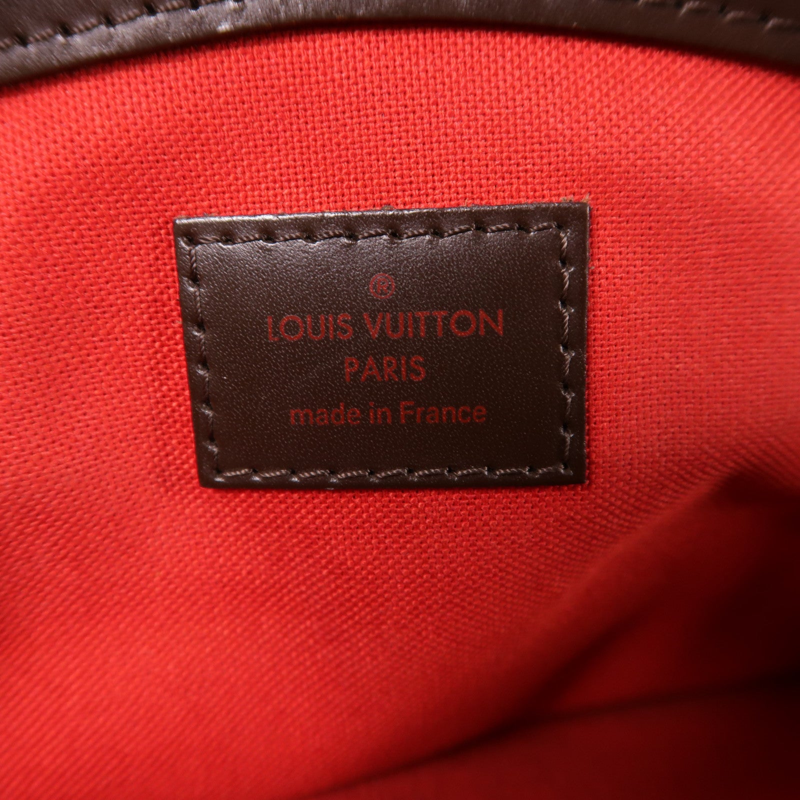 LOUIS VUITTON Damier Verona PM金扣肩背袋棕色