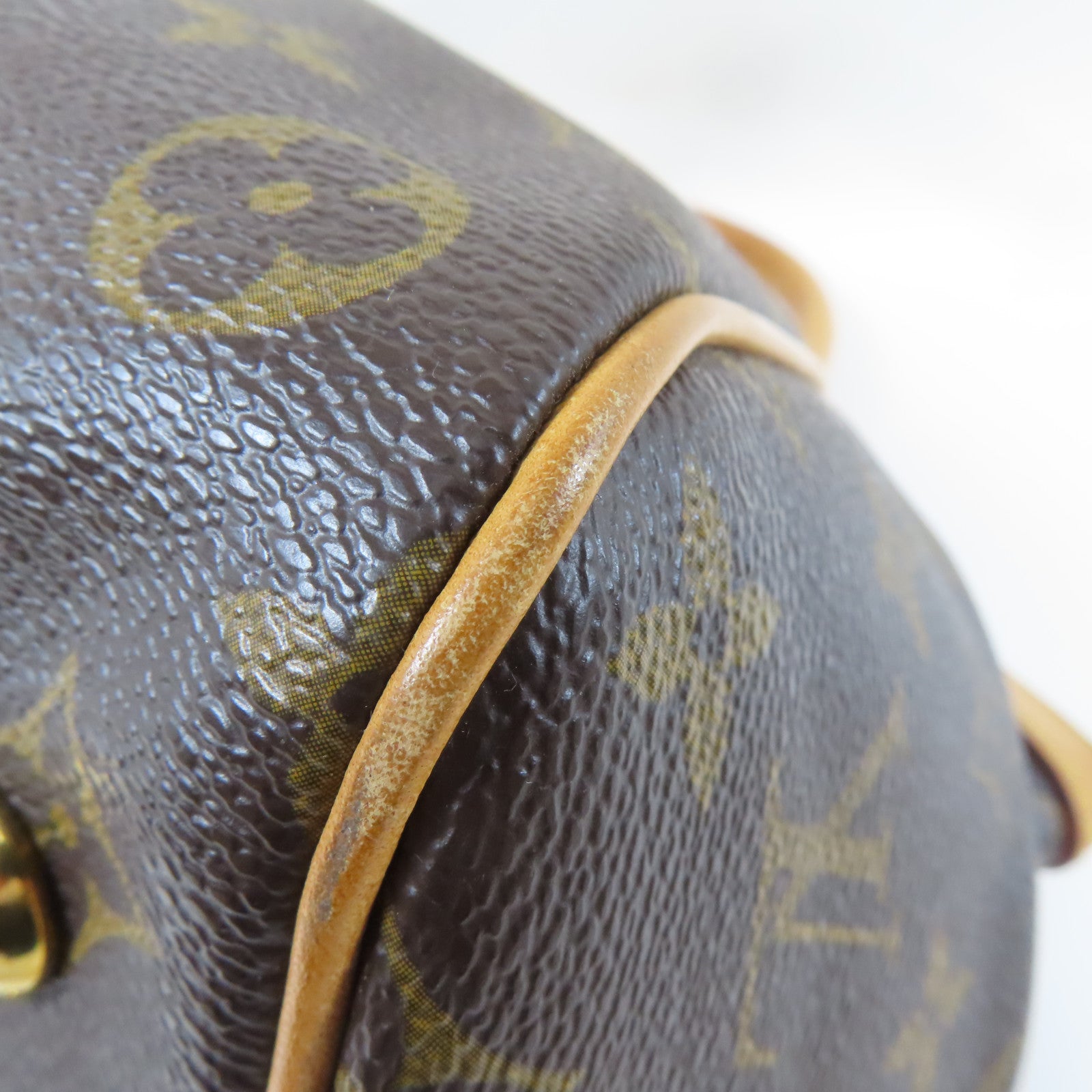 LOUIS VUITTON Monogram Tivoli PM金扣手挽袋啡色