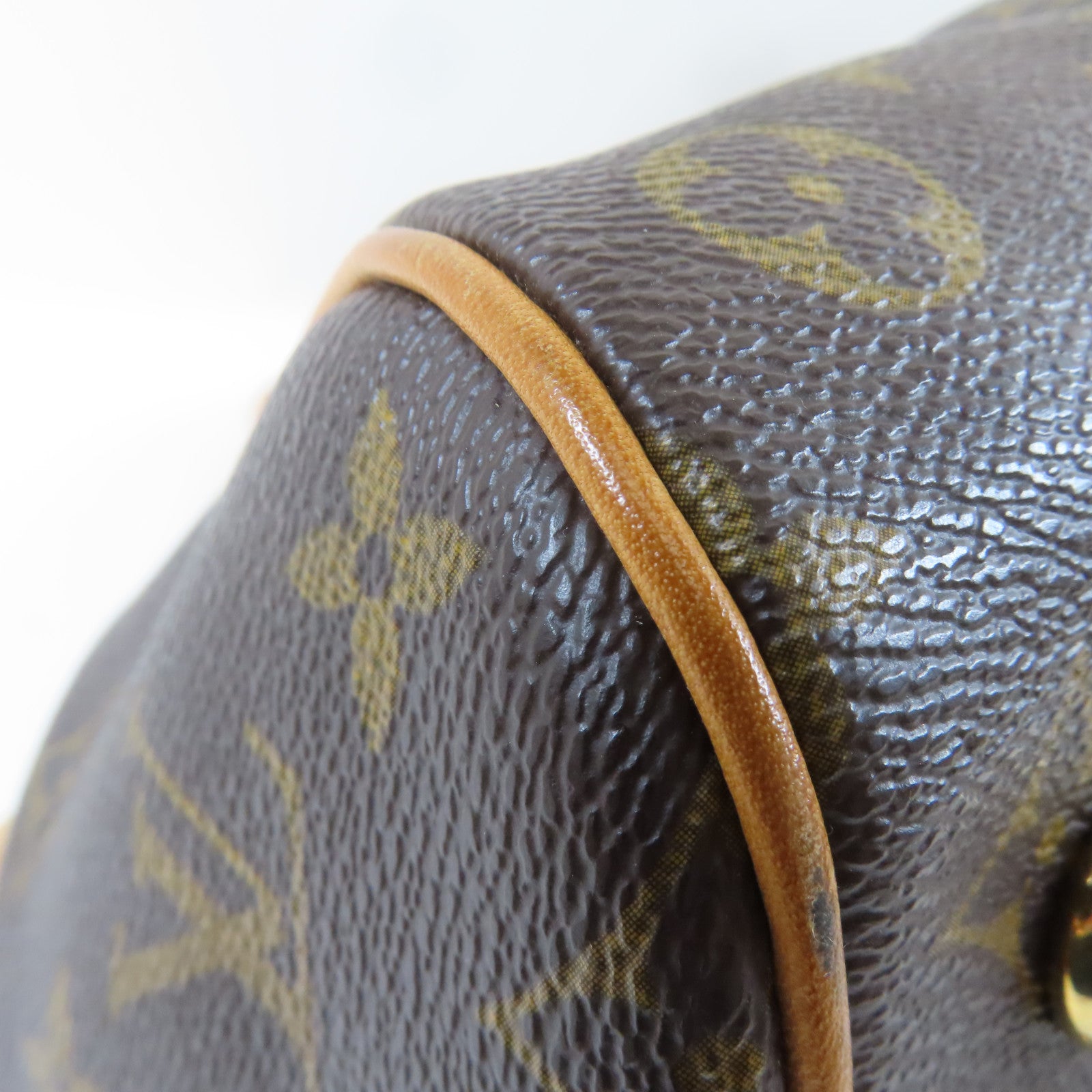 LOUIS VUITTON Monogram Tivoli PM金扣手挽袋啡色