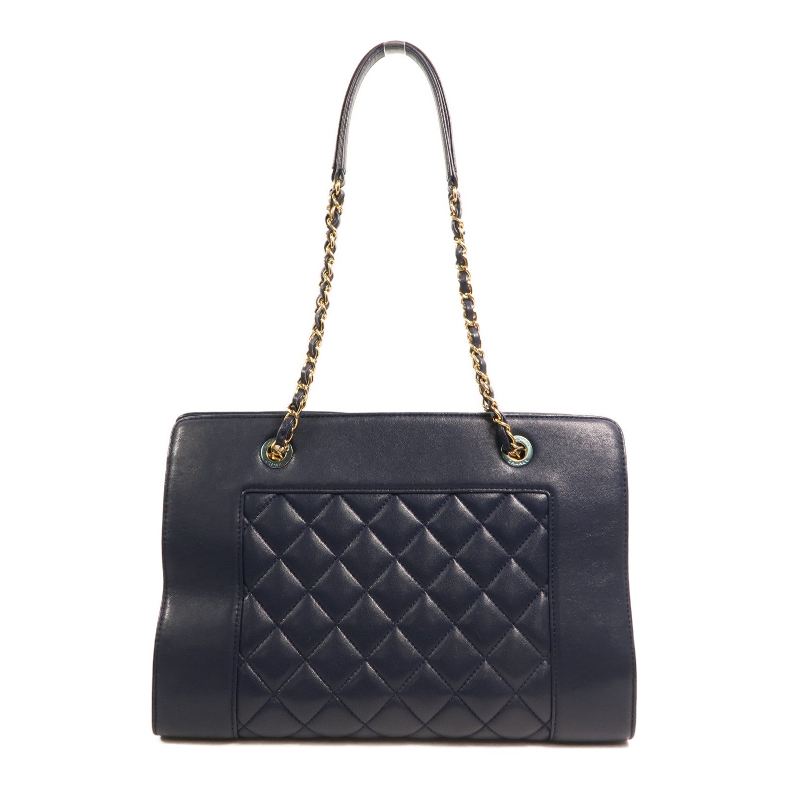 CHANEL 牛皮皮革Mademoiselle Vintage Tote金扣鏈帶肩背袋