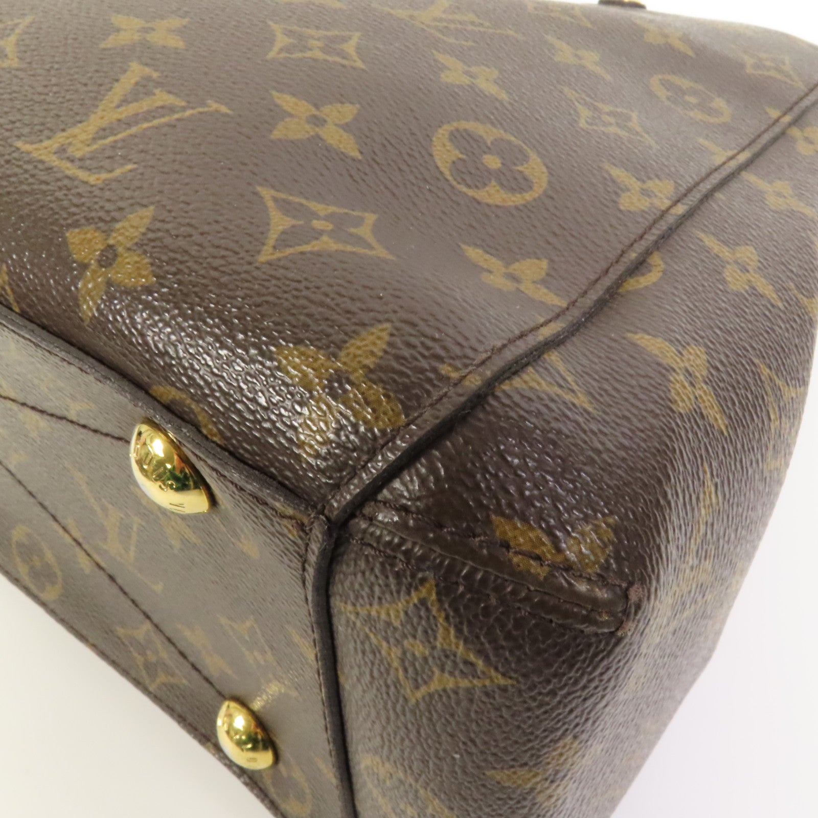 LOUIS VUITTON Monogram Montaigne MM金扣手挽肩背兩用袋