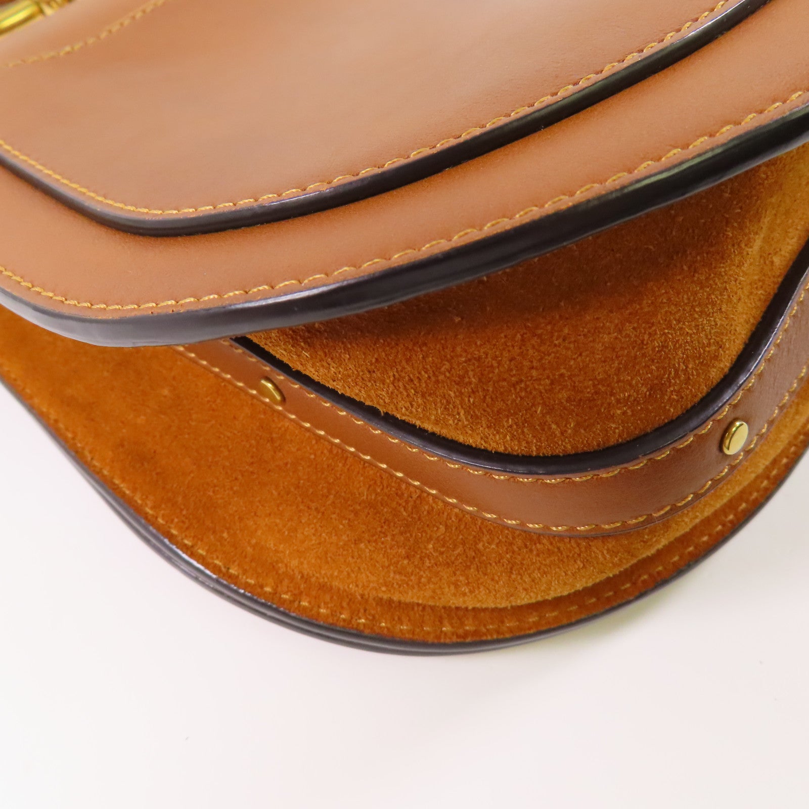 Chloe 牛皮皮革Nile Bag金扣肩背袋