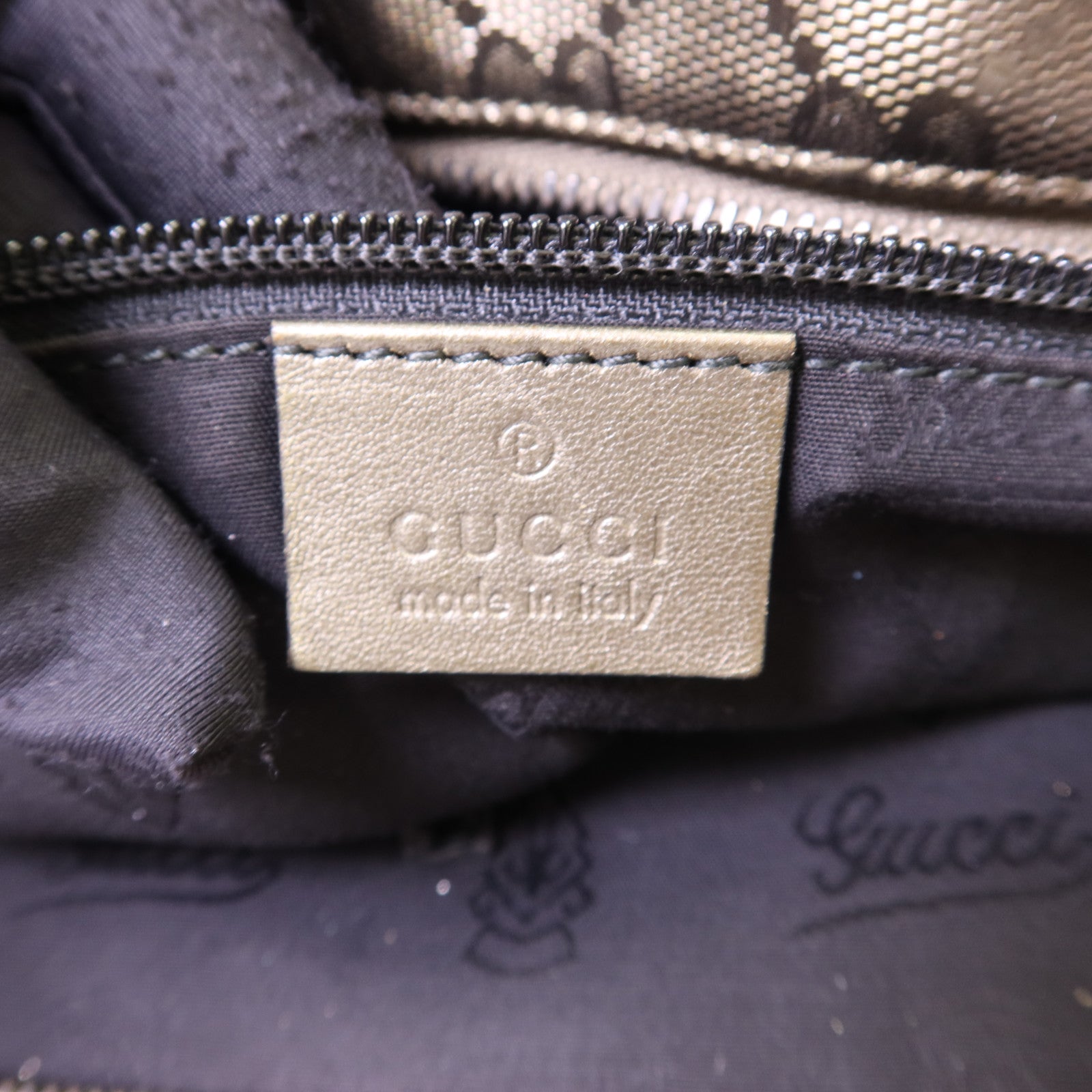 GUCCI 塗層帆布Shoulder Tote肩背袋/手挽袋