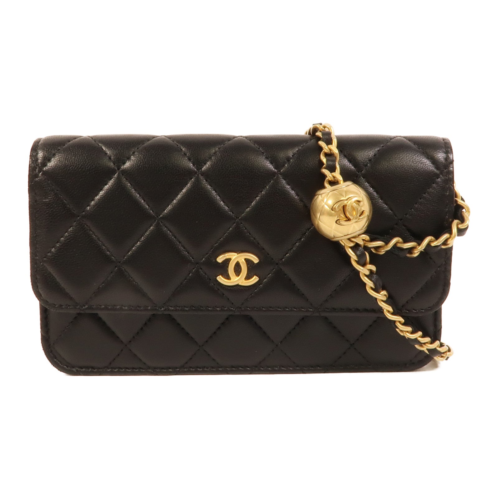 CHANEL 羊皮皮革Phone Bag肩背袋