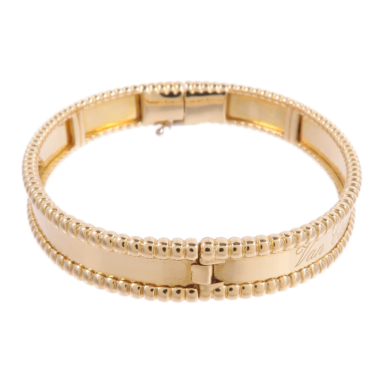 Van Cleef & Arpels 18K黃金Perlee Signature Bracelet手鐲