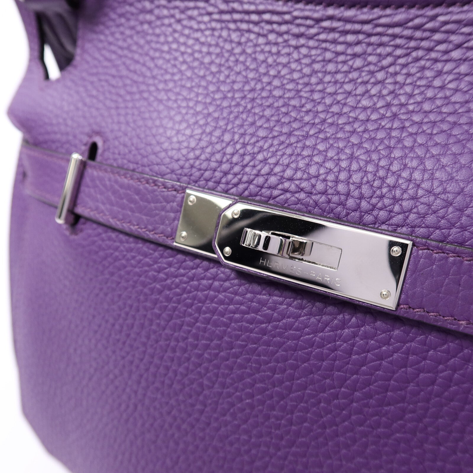HERMES Clemence皮革Jypsiere 28肩背袋Iris