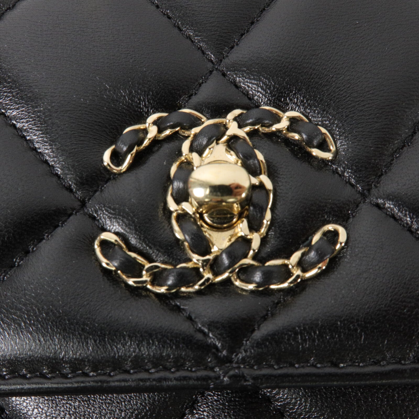 CHANEL 羊皮皮革Trendy CC Top Handle鏈帶手挽肩背兩用袋