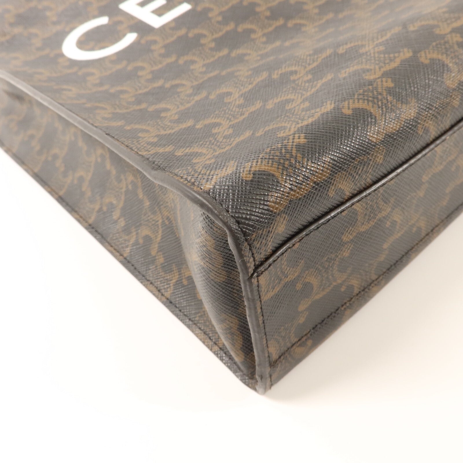 CELINE 塗層帆布Triomphe Cabas Tote手挽肩背兩用袋