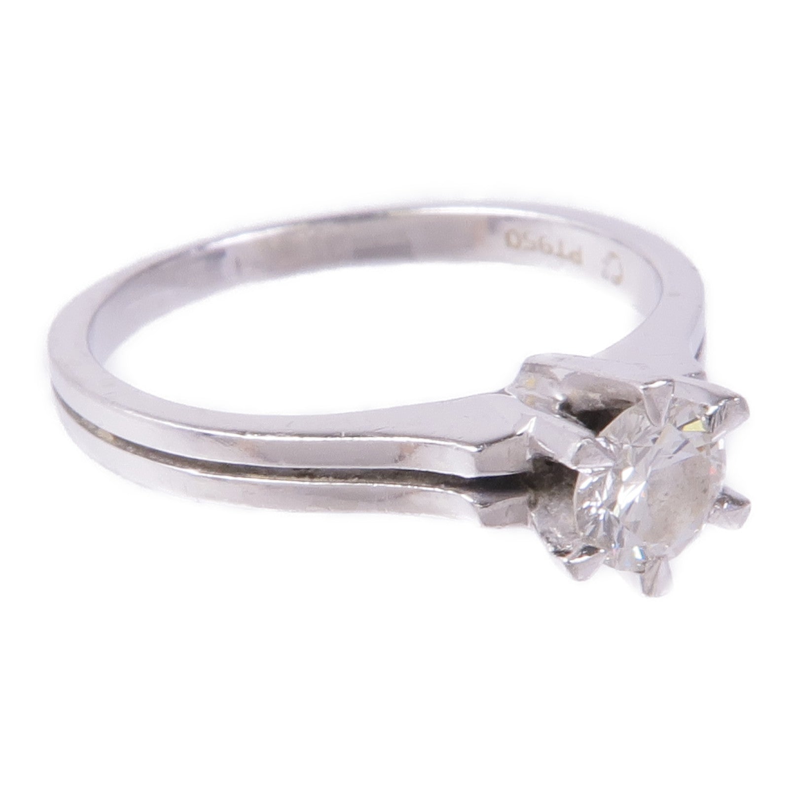 JEWELRY PT950鉑金Diamond Ring鑽石戒指US#4.75