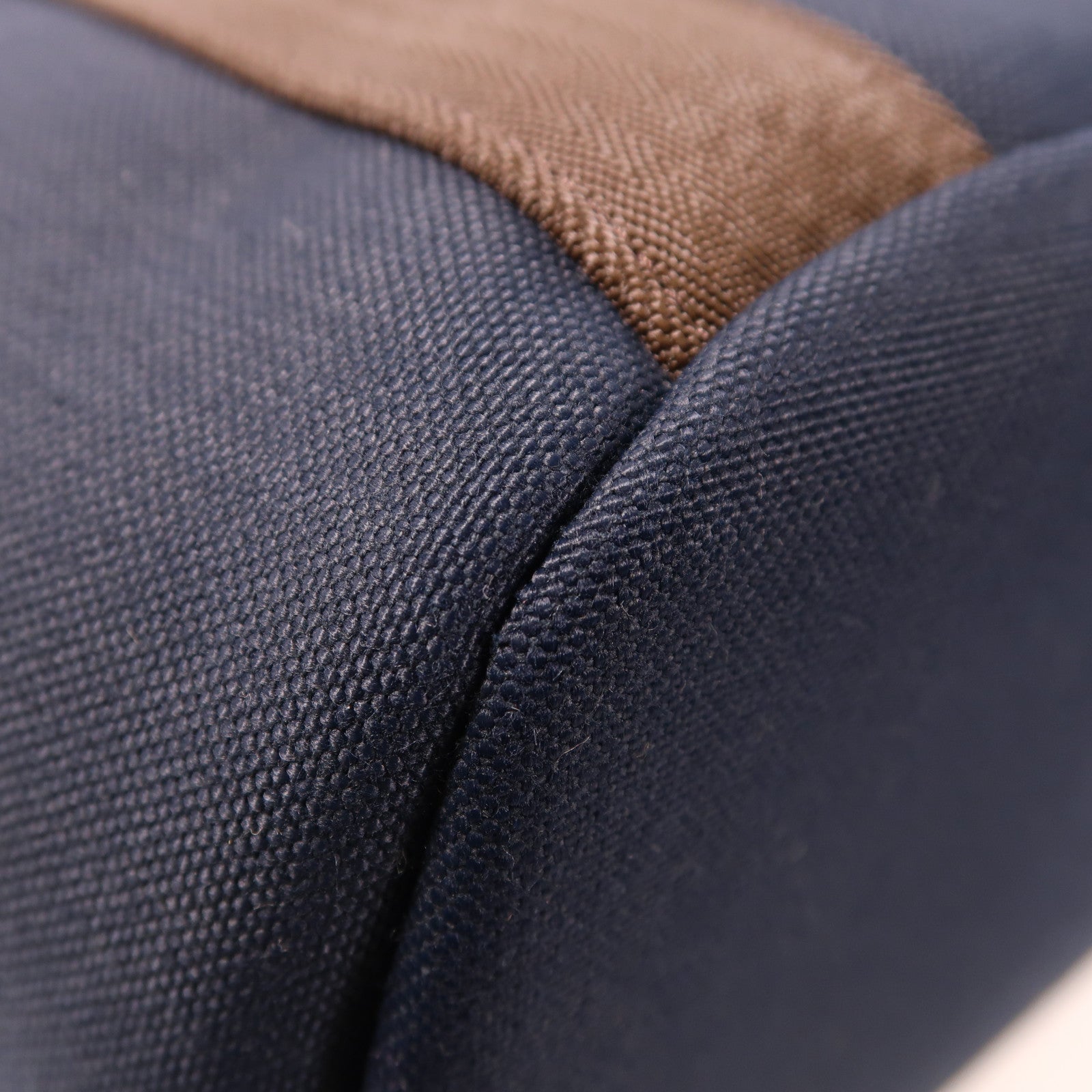 HERMES 帆布The Grooming Bag銀扣手挽肩背兩用袋