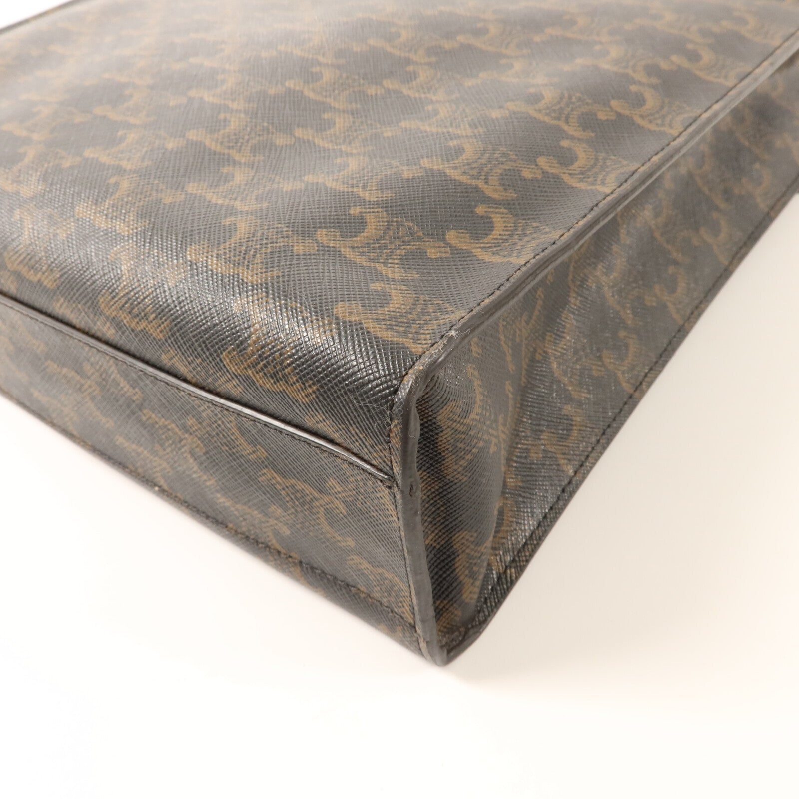 CELINE 塗層帆布Triomphe Cabas Tote手挽肩背兩用袋