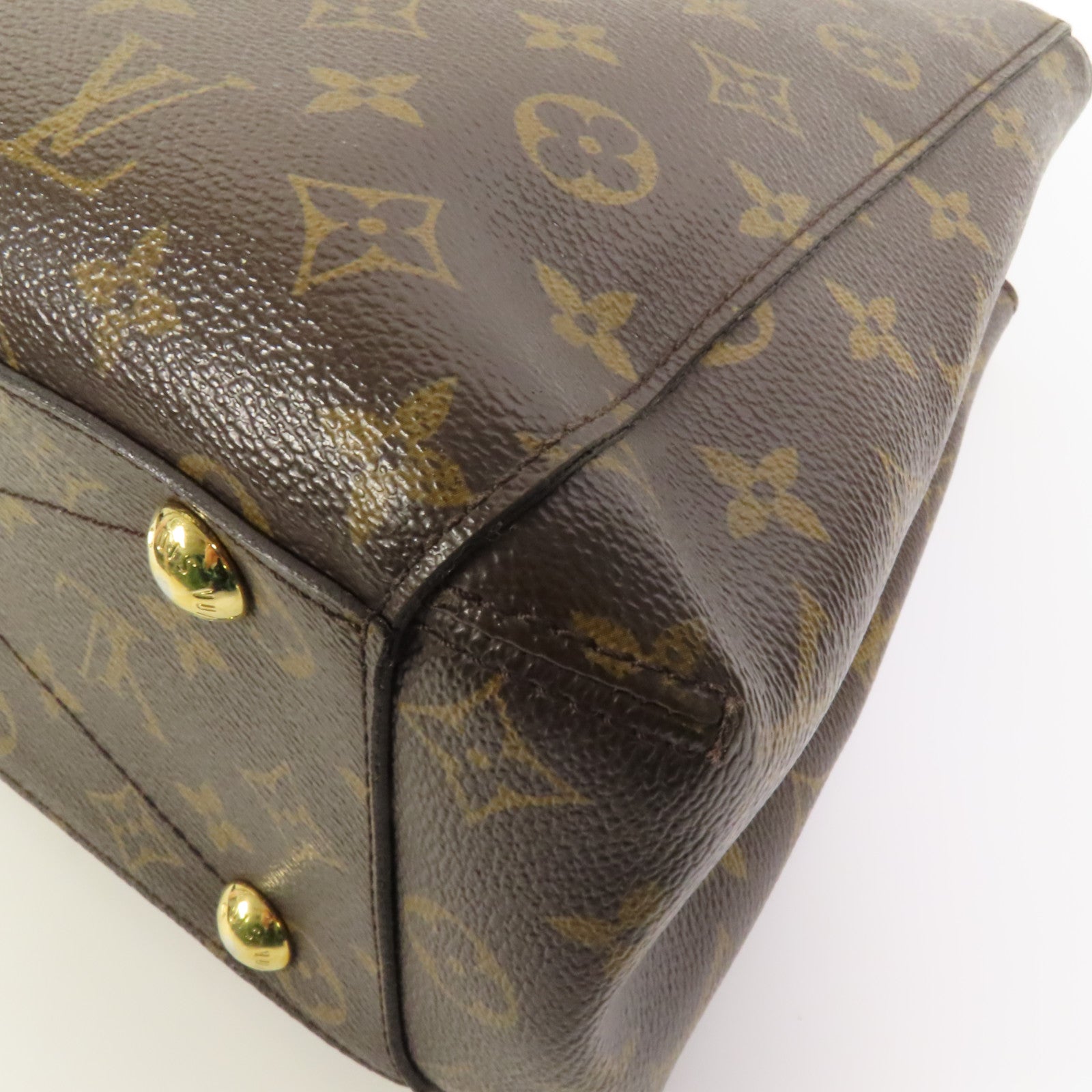 LOUIS VUITTON Monogram Montaigne MM金扣手挽肩背兩用袋