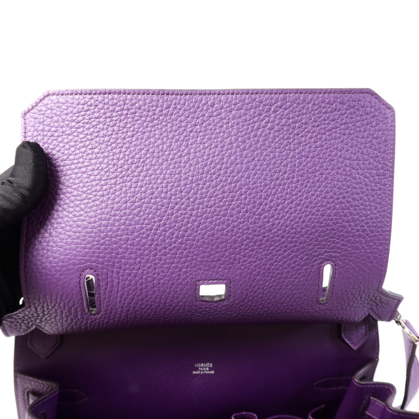 HERMES Clemence皮革Jypsiere 28肩背袋Iris