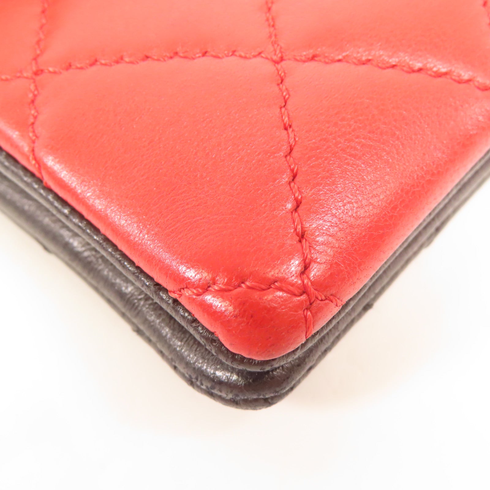 CHANEL 羊皮皮革Colorblock Pagoda Flap金扣鏈帶肩背袋