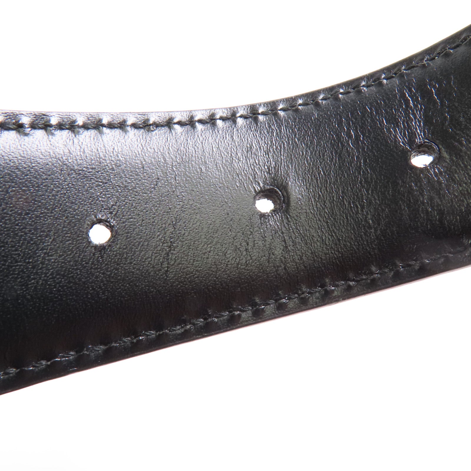 GUCCI 牛皮皮革Belt 90cm銀扣皮帶