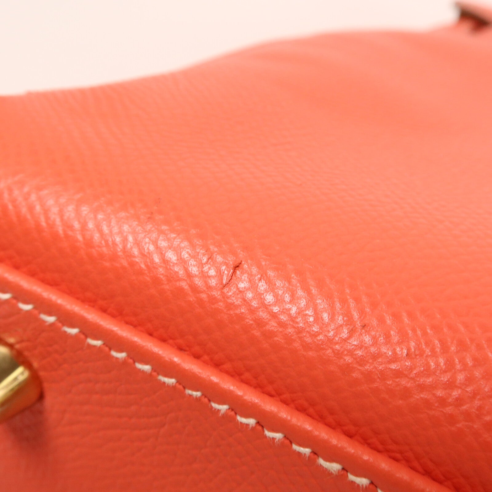 HERMES Epsom皮革/Chevre皮革Kelly 35手挽肩背兩用袋Rose Jaipur/Gold