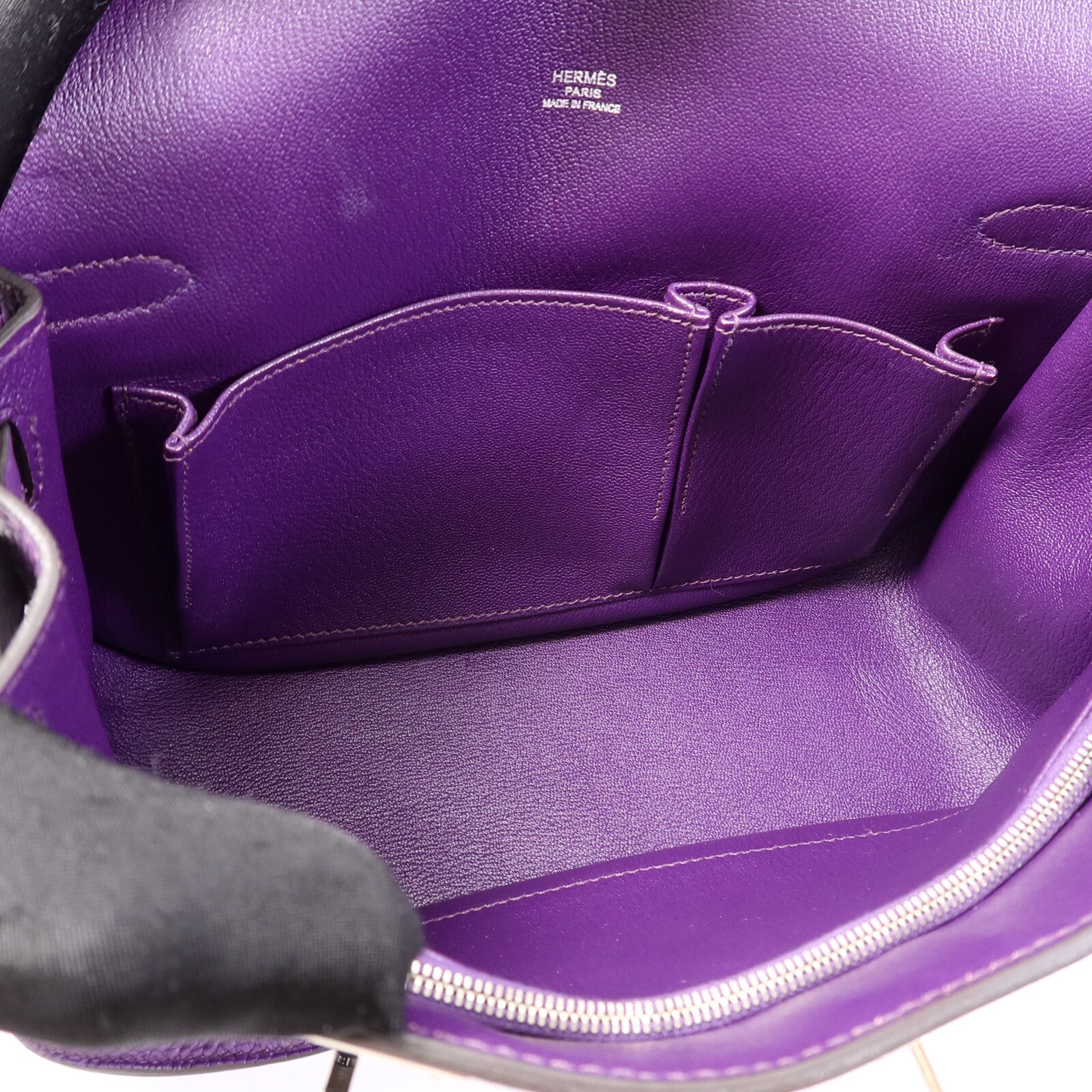 HERMES Clemence皮革Jypsiere 28肩背袋Iris