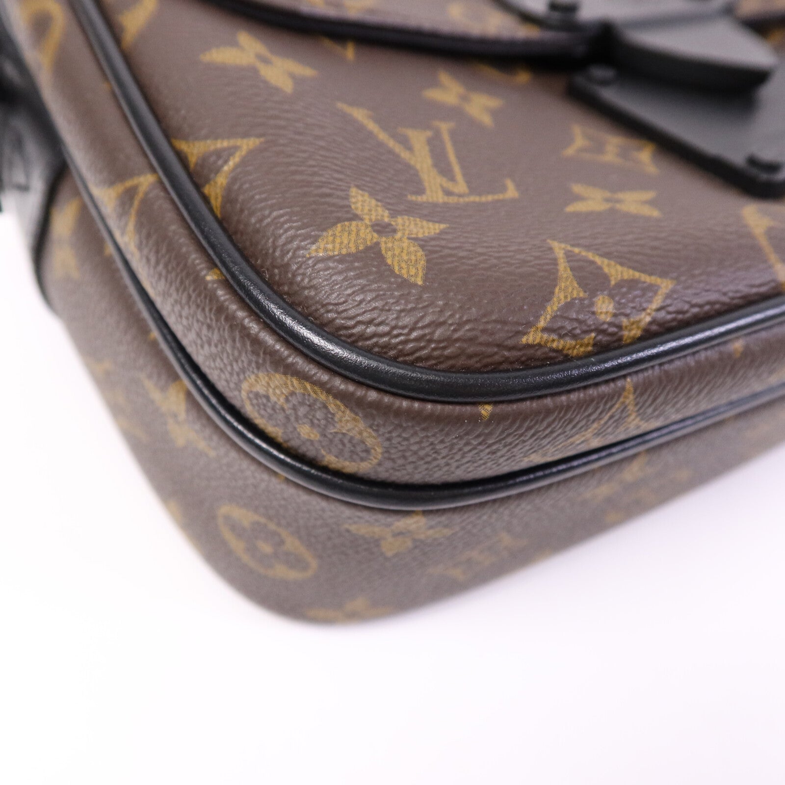 LOUIS VUITTON Monogram S Lock Messenger手挽肩背兩用袋