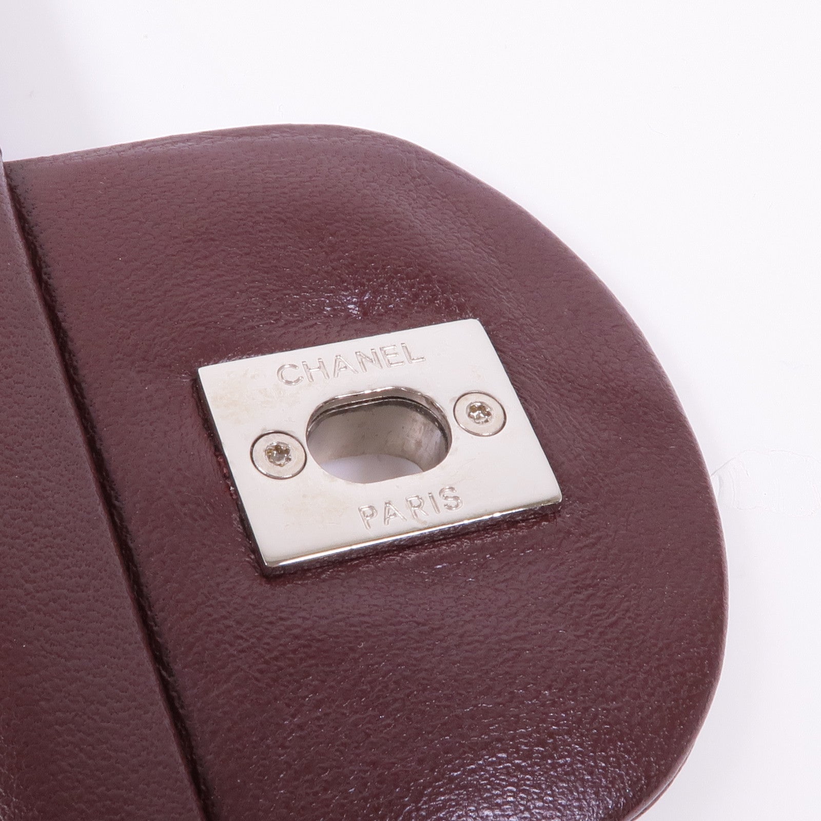 CHANEL 羊皮皮革Chain Shoulder Bag銀扣鏈帶肩背袋