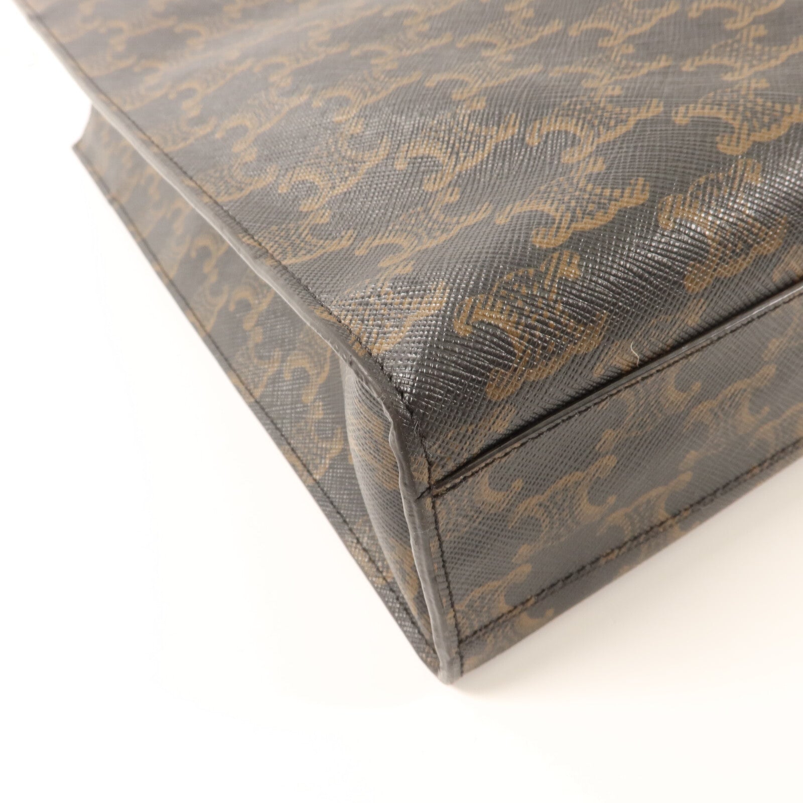 CELINE 塗層帆布Triomphe Cabas Tote手挽肩背兩用袋