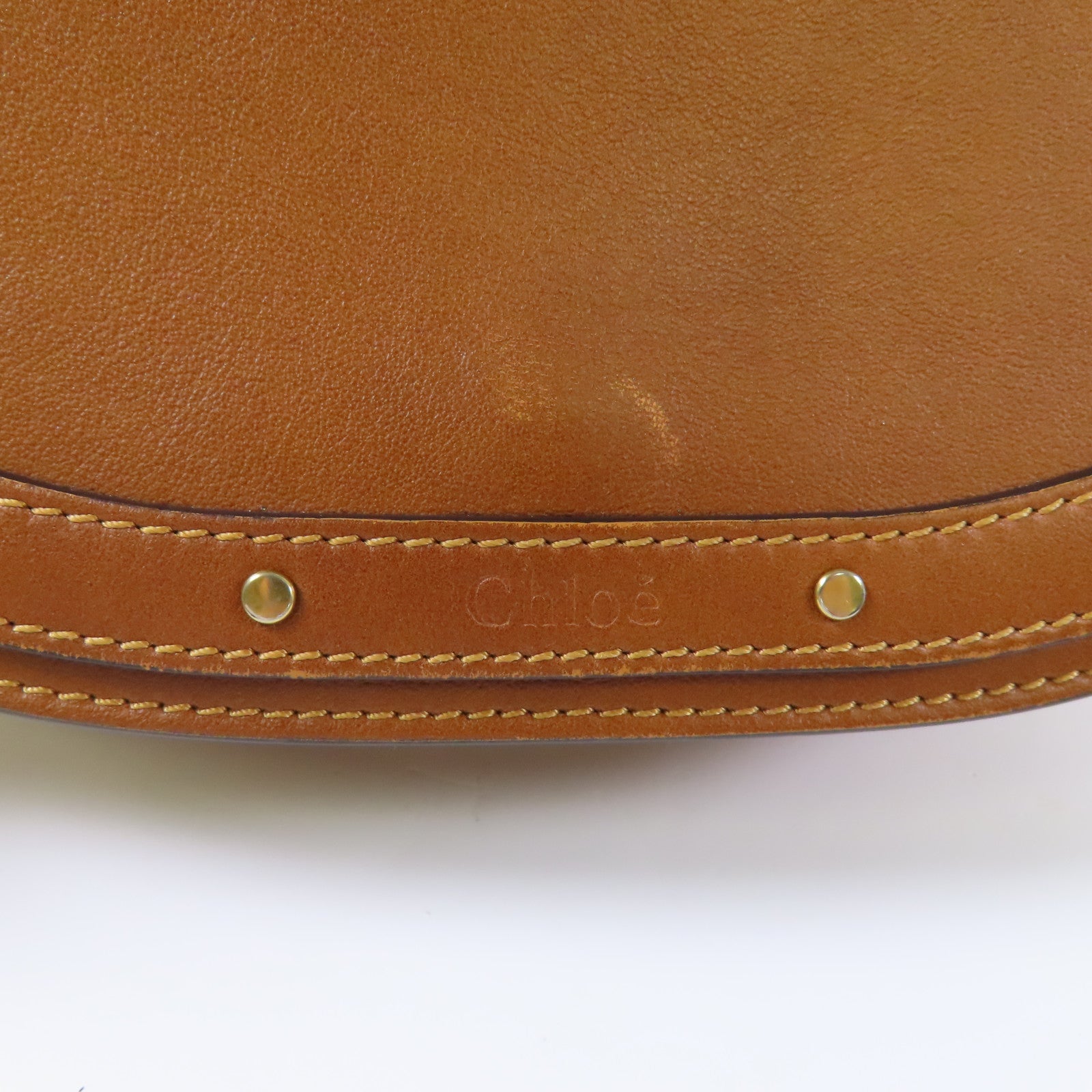Chloe 【激減優惠】牛皮皮革Nile Bag金扣肩背袋