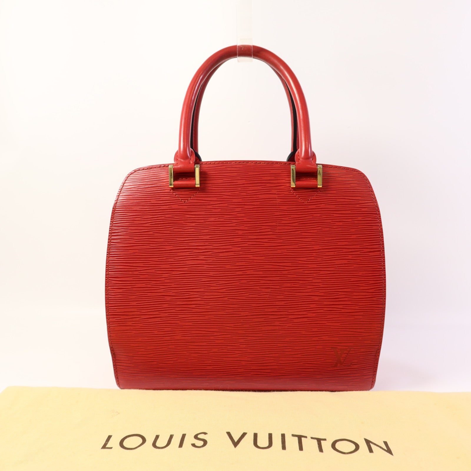 LOUIS VUITTON 【激減優惠】Epi Pont Neuf金扣手挽袋