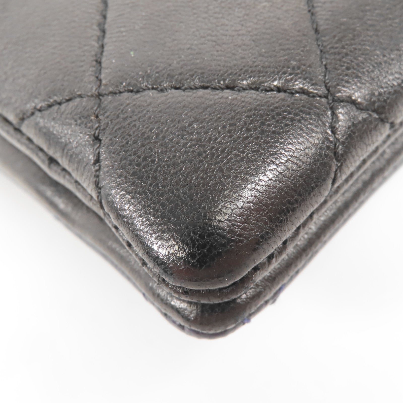 CHANEL 羊皮皮革Colorblock Pagoda Flap金扣鏈帶肩背袋