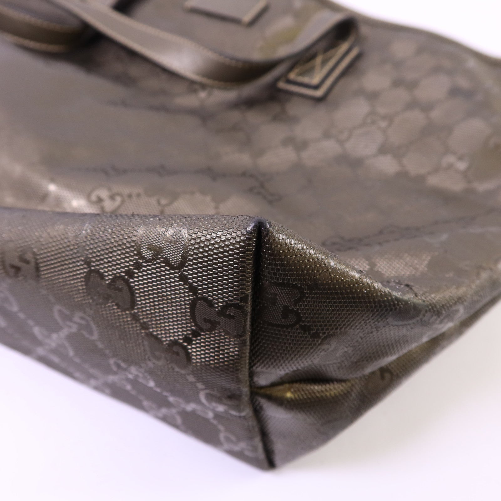GUCCI 塗層帆布Shoulder Tote肩背袋/手挽袋