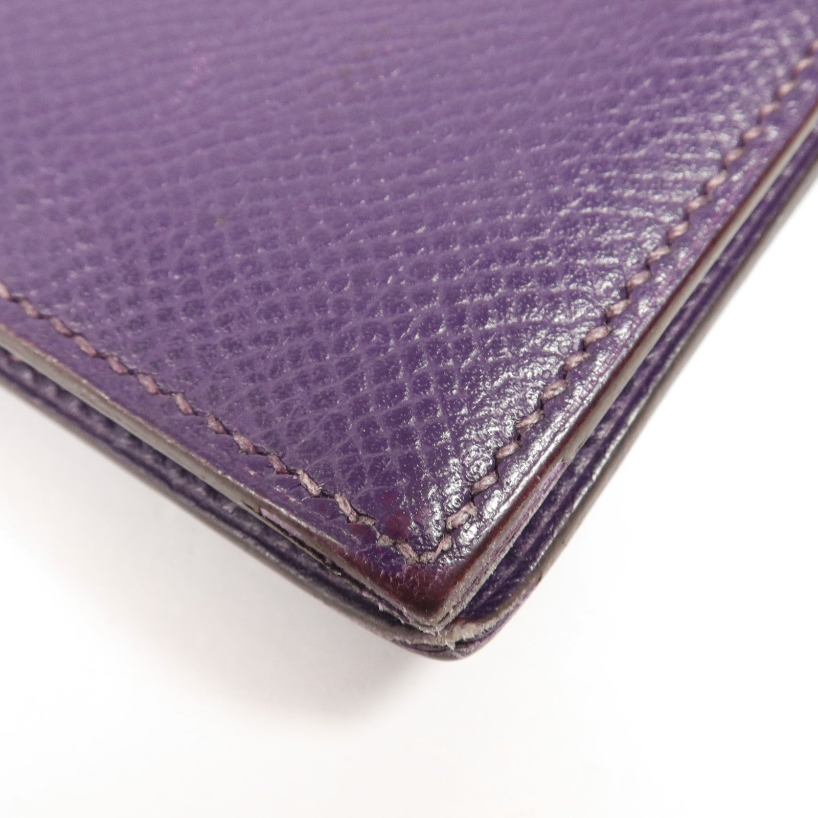 HERMES Epsom皮革Bearn Compact Wallet銀扣錢包