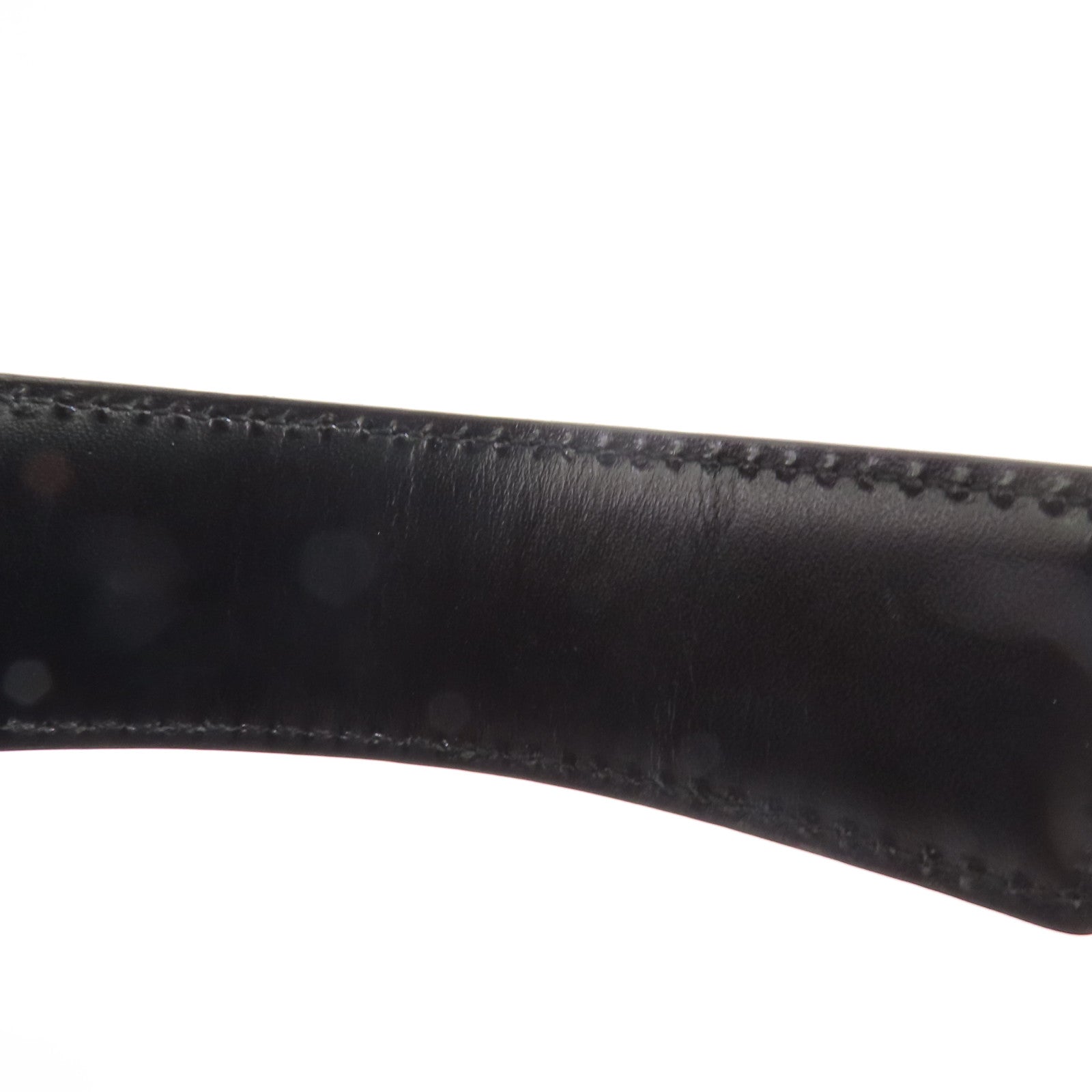 GUCCI 牛皮皮革Belt 90cm銀扣皮帶