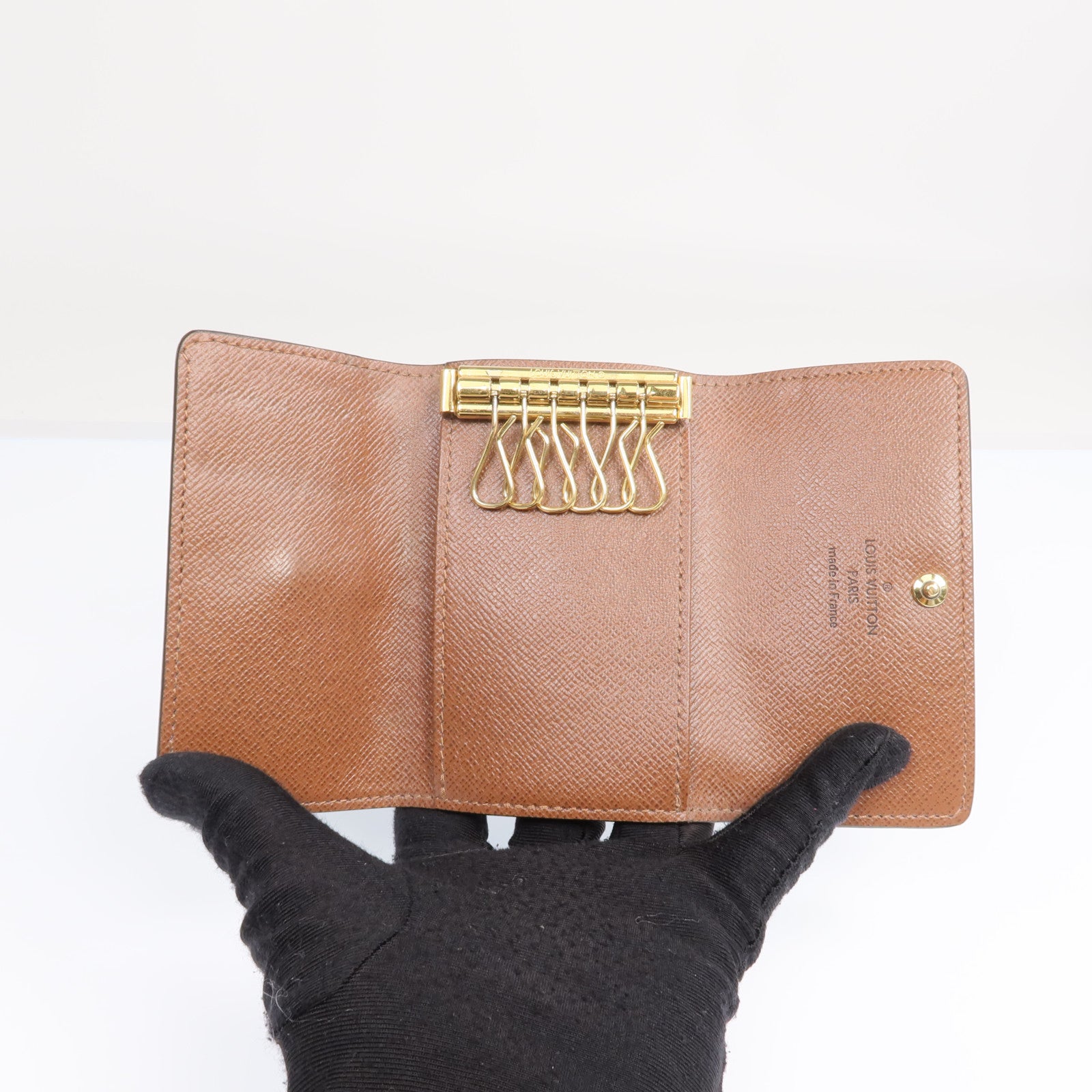 LOUIS VUITTON Monogram 6 Key Holder金扣鎖匙包