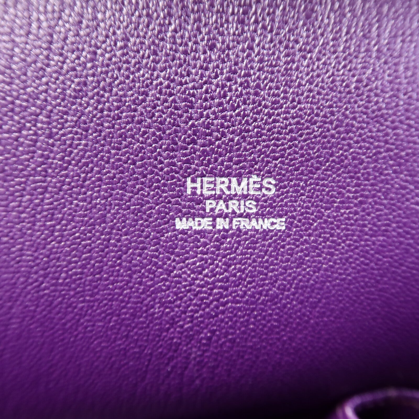 HERMES Clemence皮革Jypsiere 28肩背袋Iris