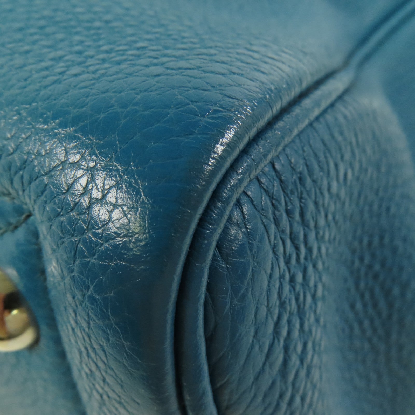 HERMES Clemence皮革Victoria銀扣手挽袋