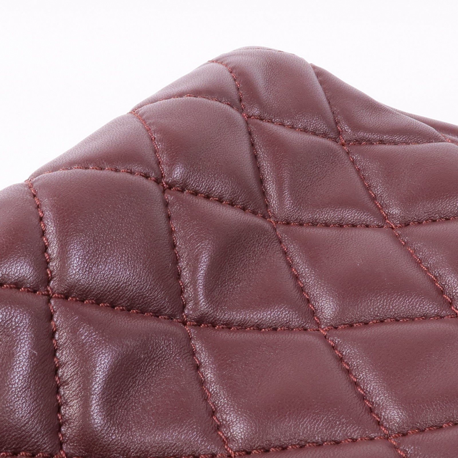 CHANEL 羊皮皮革Chain Shoulder Bag銀扣鏈帶肩背袋