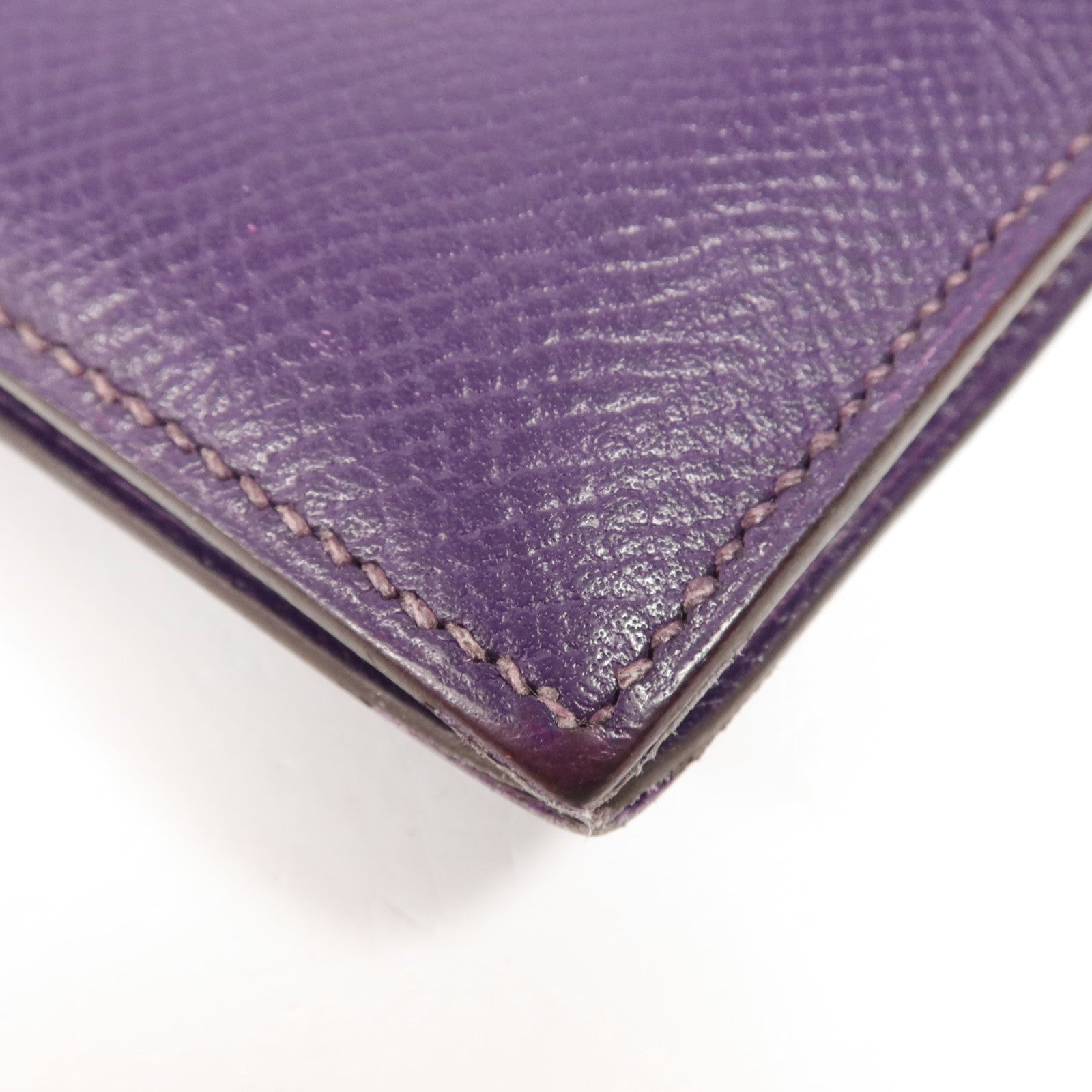 HERMES Epsom皮革Bearn Compact Wallet銀扣錢包