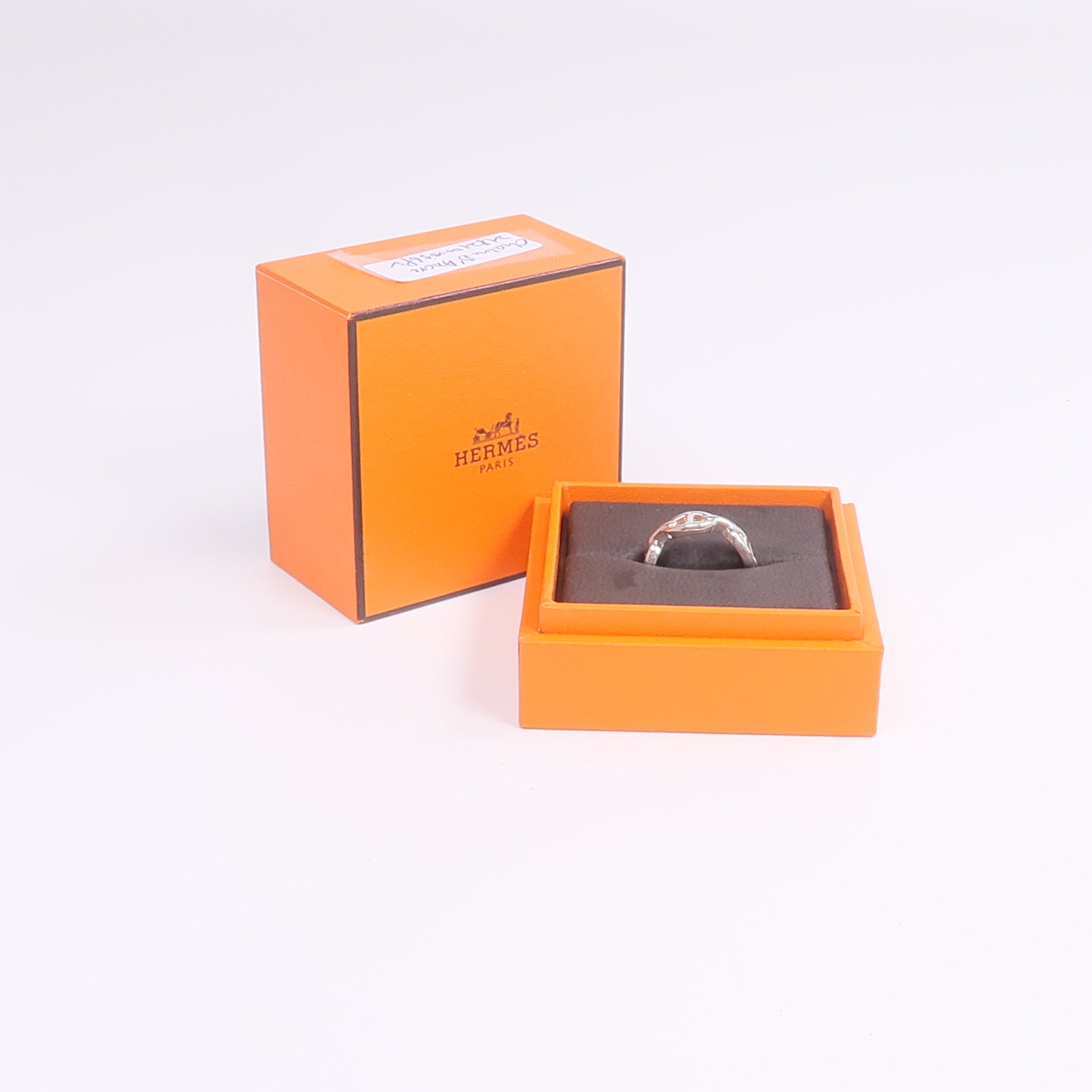 HERMES 925純銀Chaine d'ancre Ring戒指Hermes#54/US#6.5