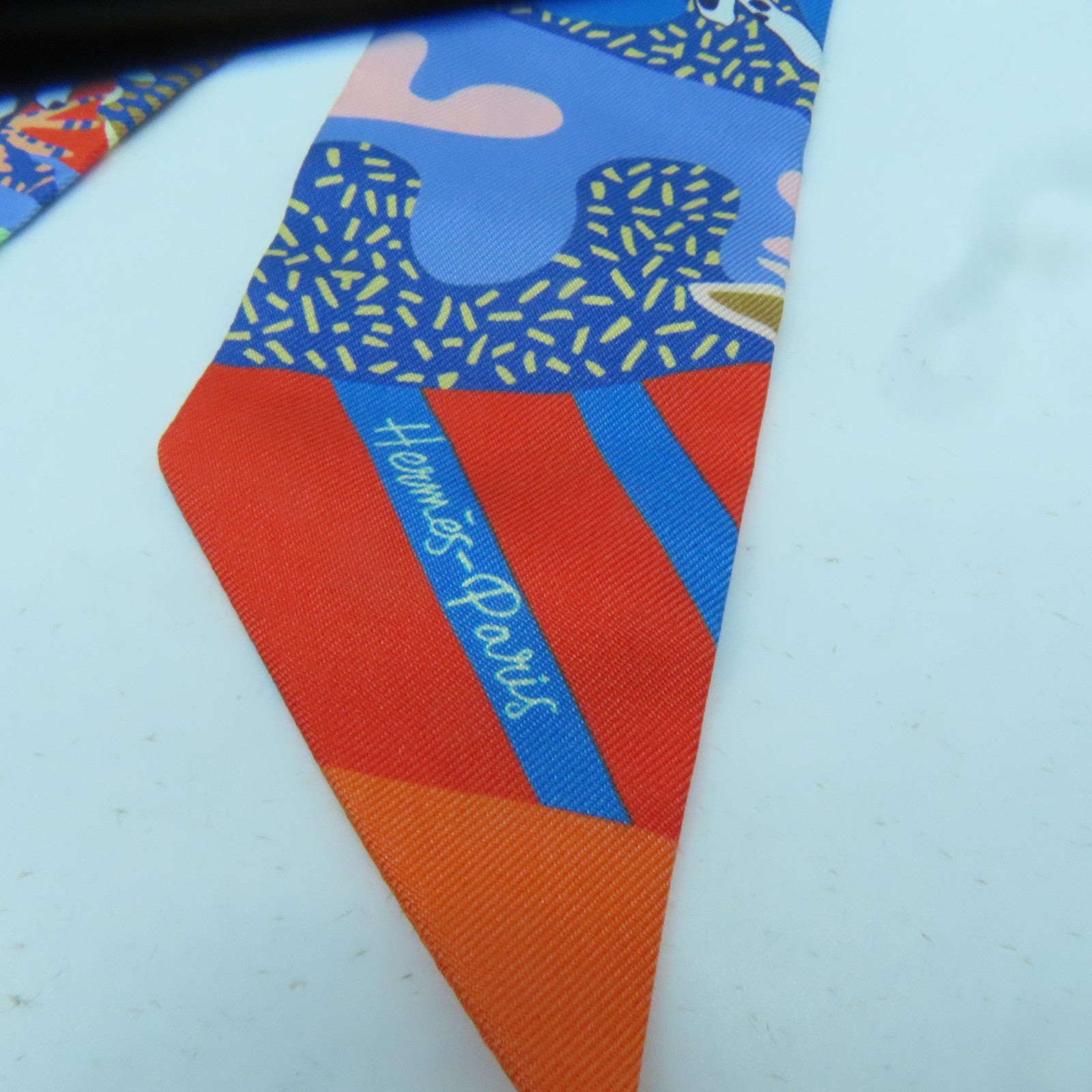 HERMES 【激減優惠】絲質Twilly絲巾彩色