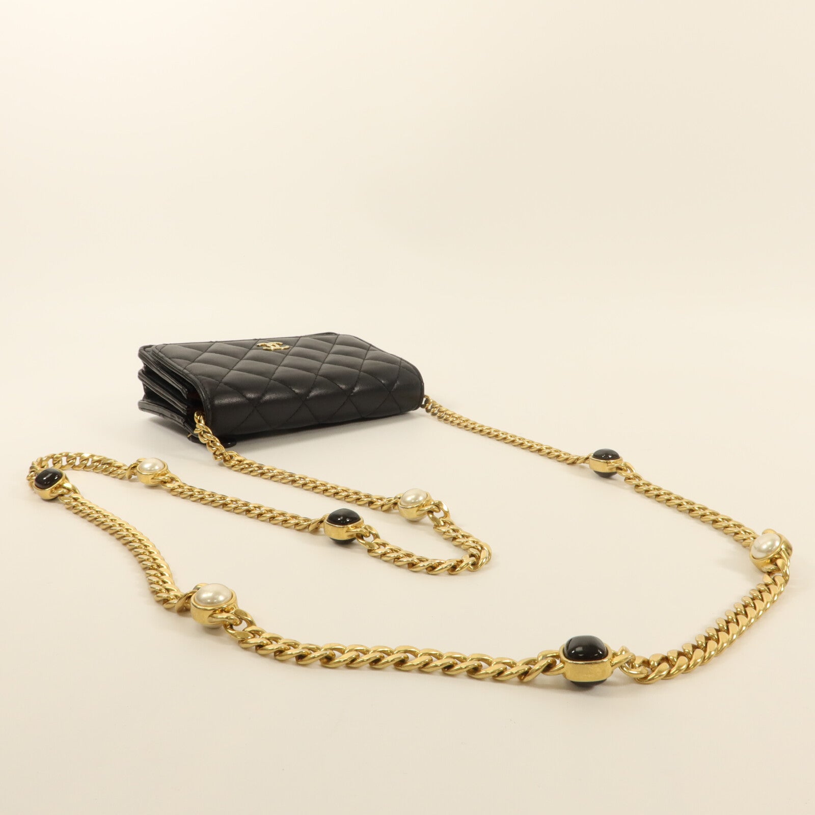 CHANEL 羊皮皮革Chain Shoulder鏈帶肩背袋