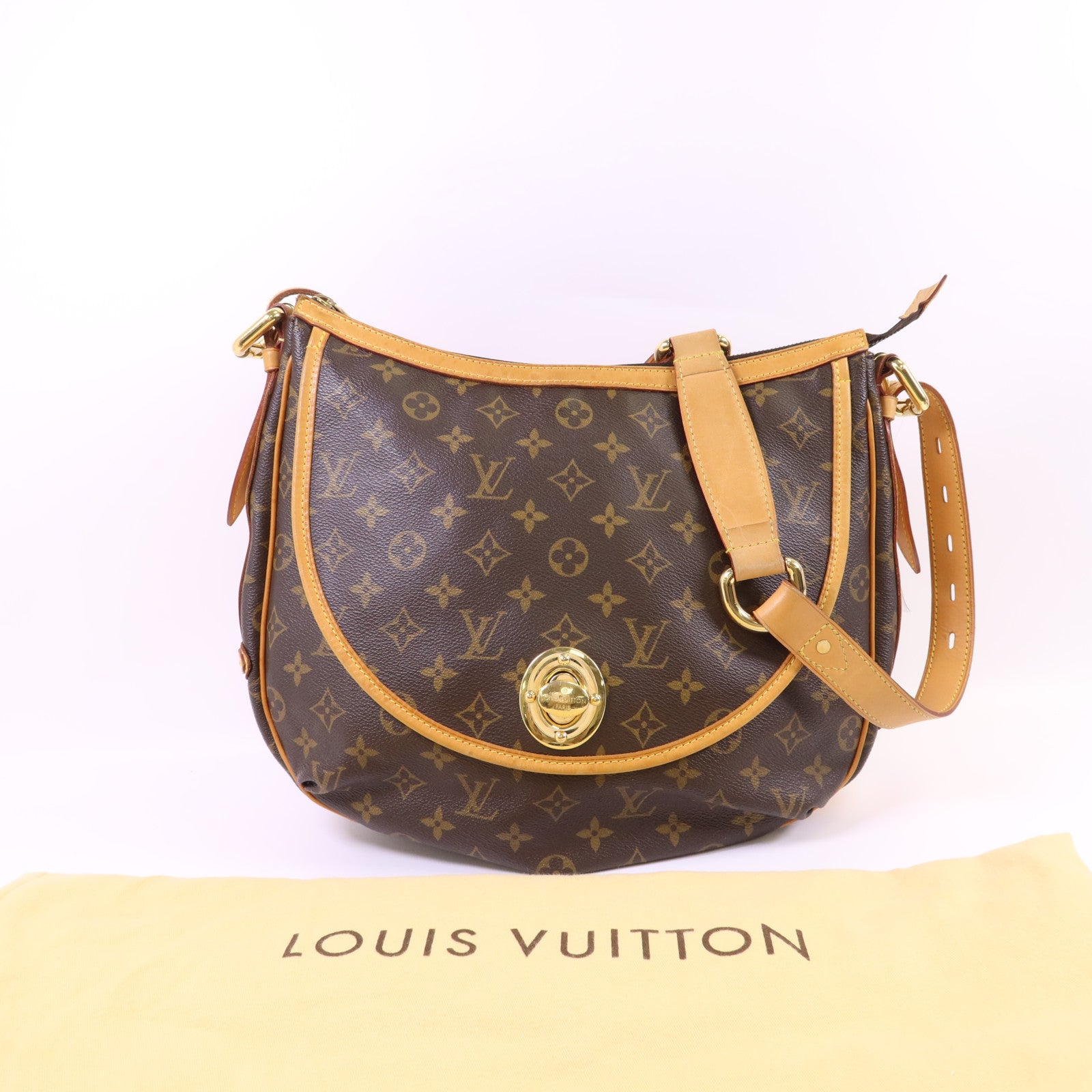 LOUIS VUITTON Monogram Tulum GM金扣肩背袋