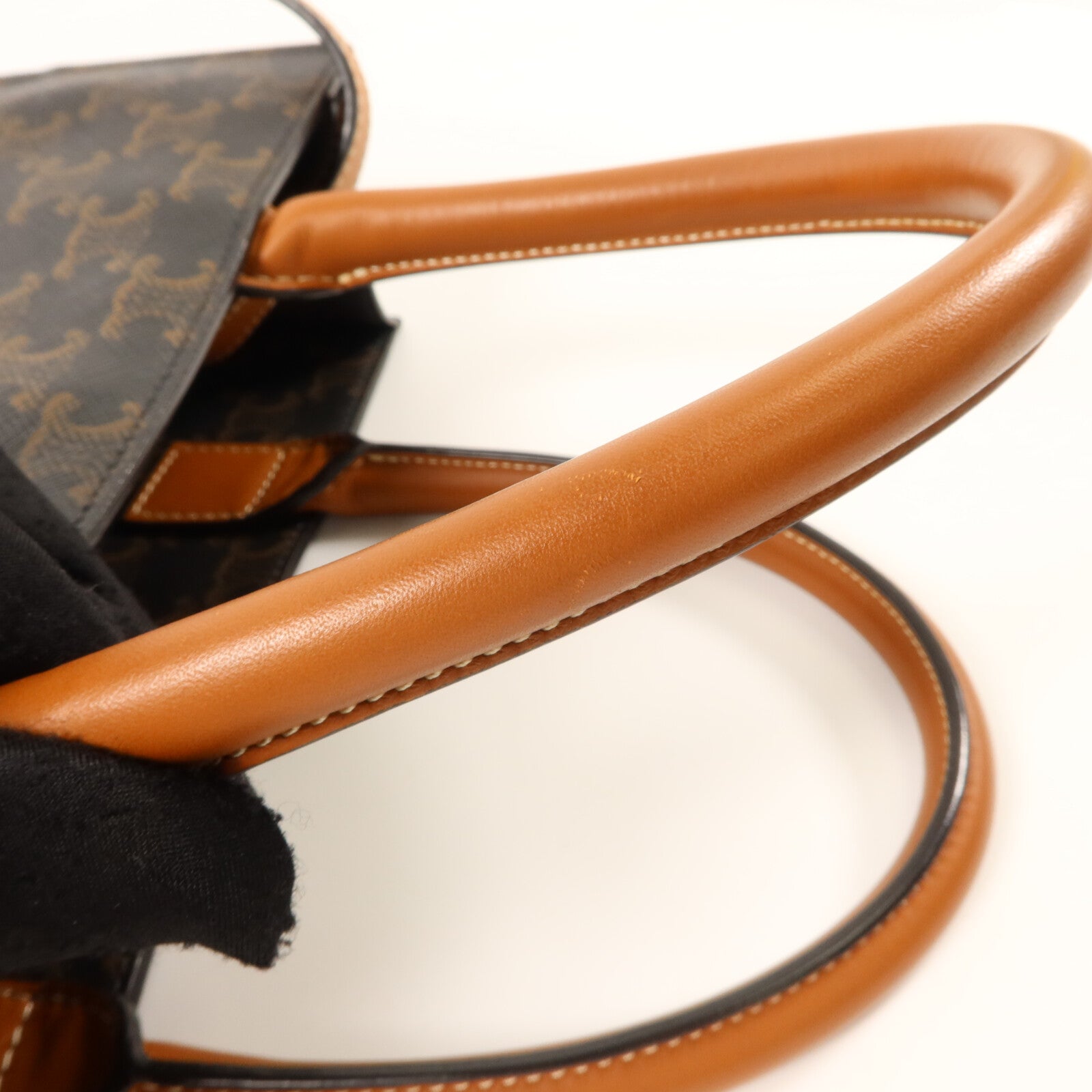 CELINE 塗層帆布Triomphe Cabas Tote手挽肩背兩用袋