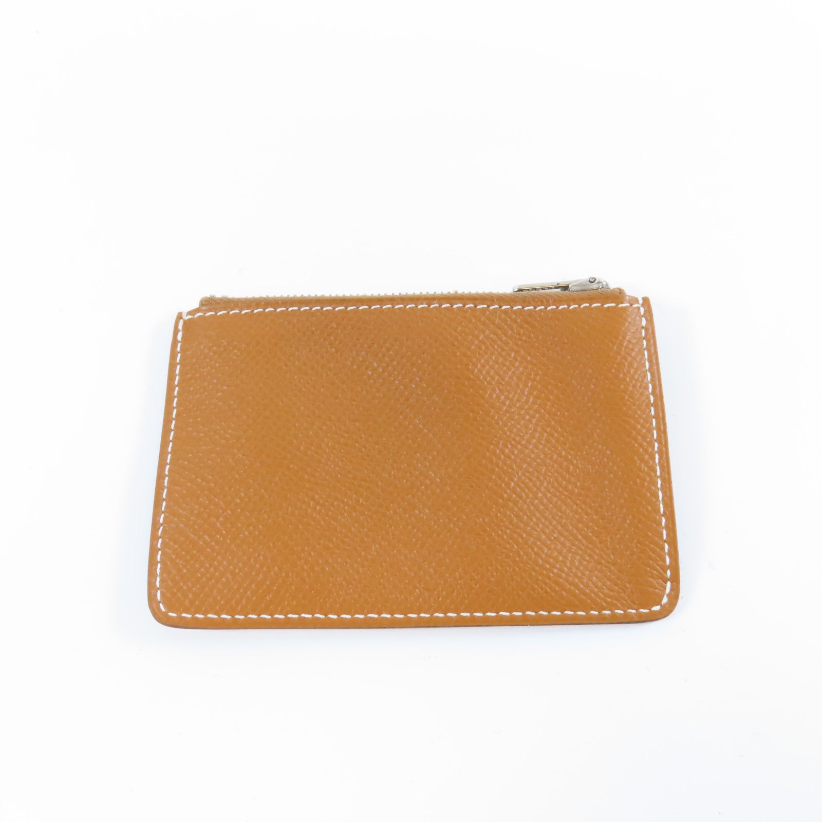 HERMES Epsom皮革Constance Slim銀扣錢包Gold經典駝色