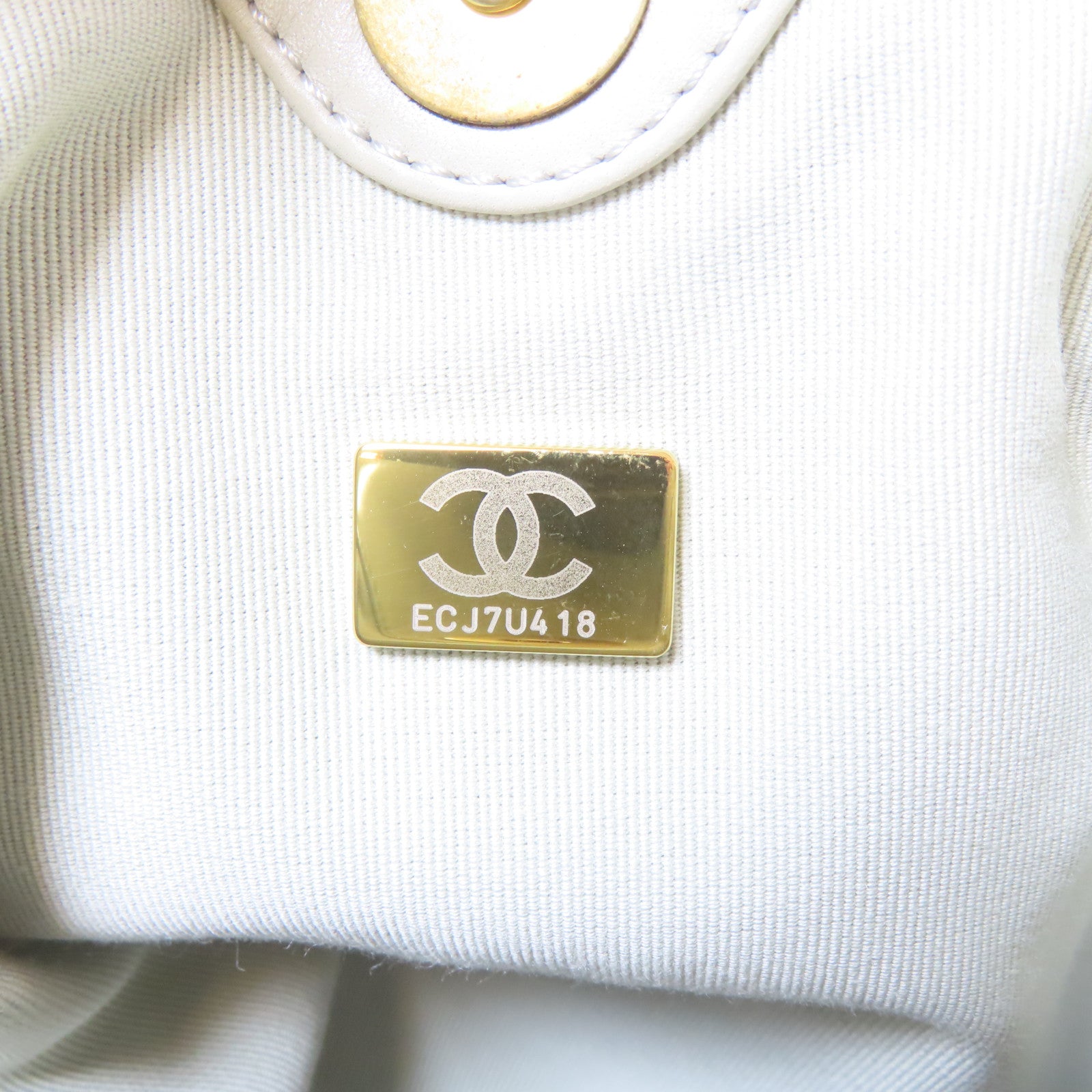 CHANEL 【激減優惠】菱格皮革Bucket Chain Shoulder金扣鏈帶肩背袋灰色